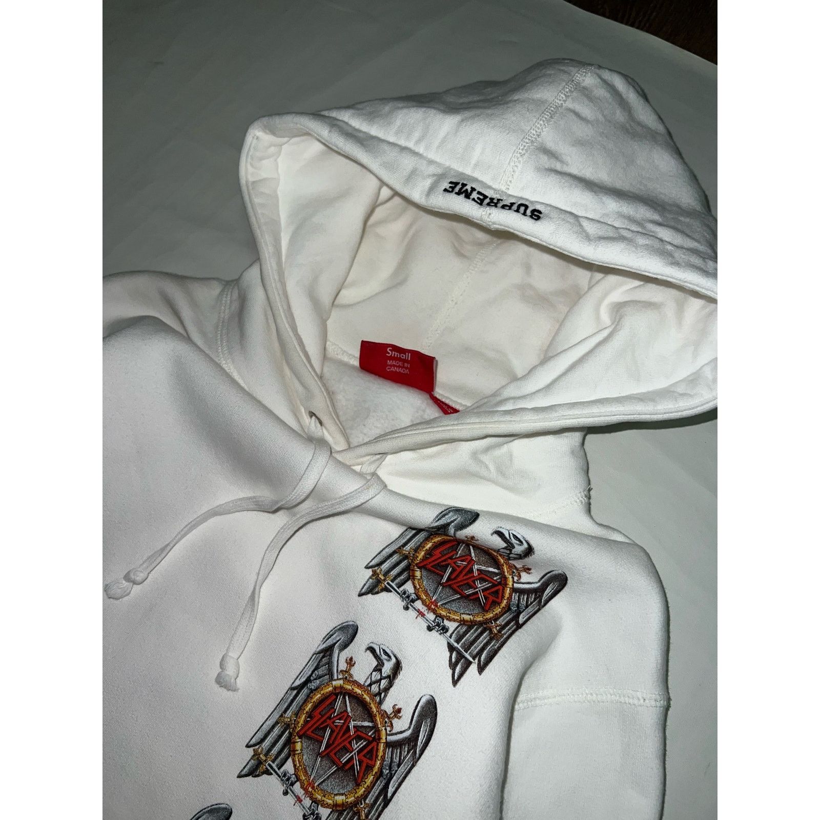 Supreme Supreme FW16 Slayer Eagle Hoodie Size US S / EU 44-46 / 1 - 3 Thumbnail