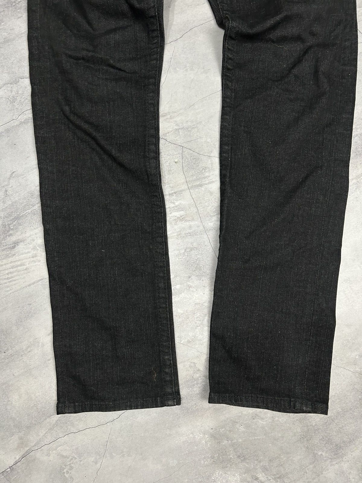 True Religion × Vintage True Religion Ricky Relaxed Straight Black Denim Jeans Y2K Size US 31 - 9 Thumbnail