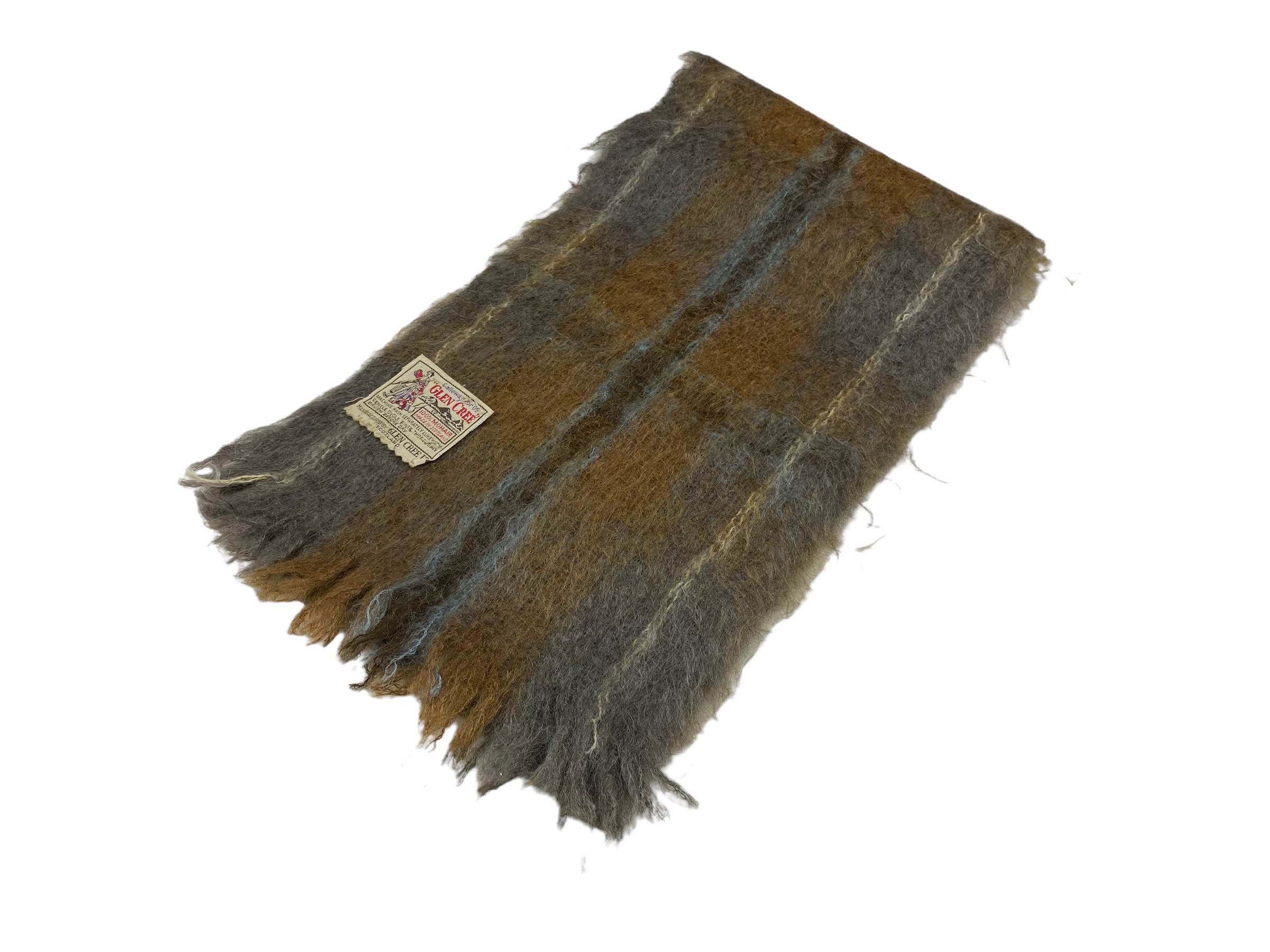 Vintage Vintage Glen Cree Striped Wool Scarf - 90s Made in Scotland Size ONE SIZE - 2 Thumbnail