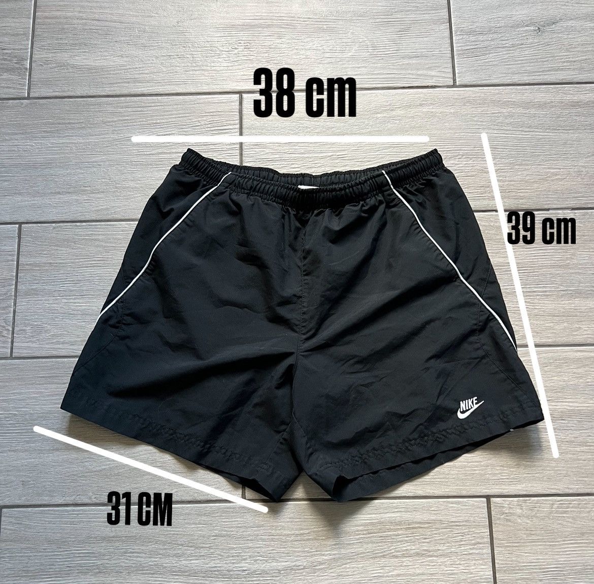 Nike Nike Vintage Shorts 90s Y2K Drill Black Size US 32 / EU 48 - 4 Thumbnail