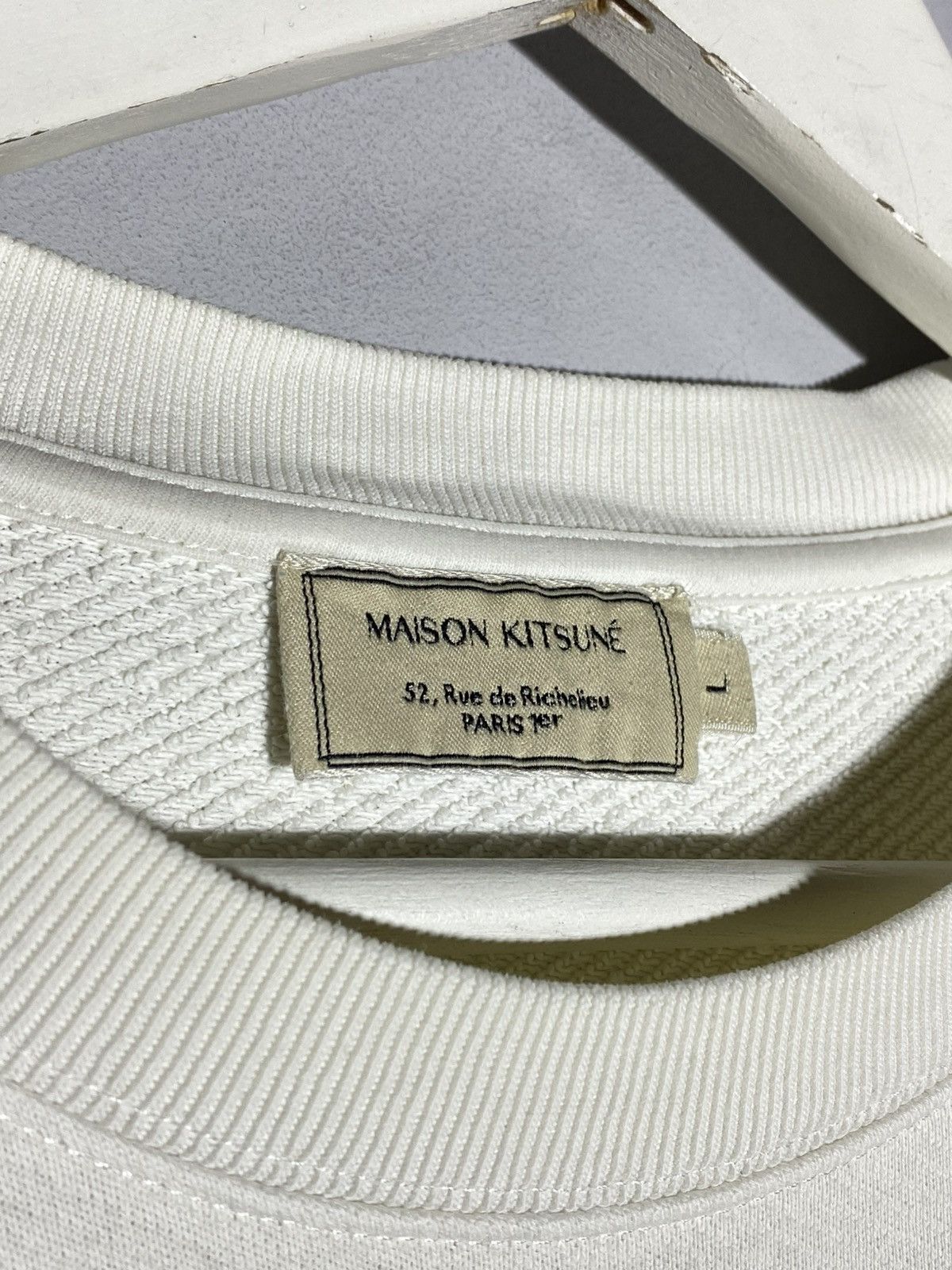Maison Kitsune Maison Kitsune Crewneck Sweatshirt Men’s White Size US L / EU 52-54 / 3 - 5 Thumbnail