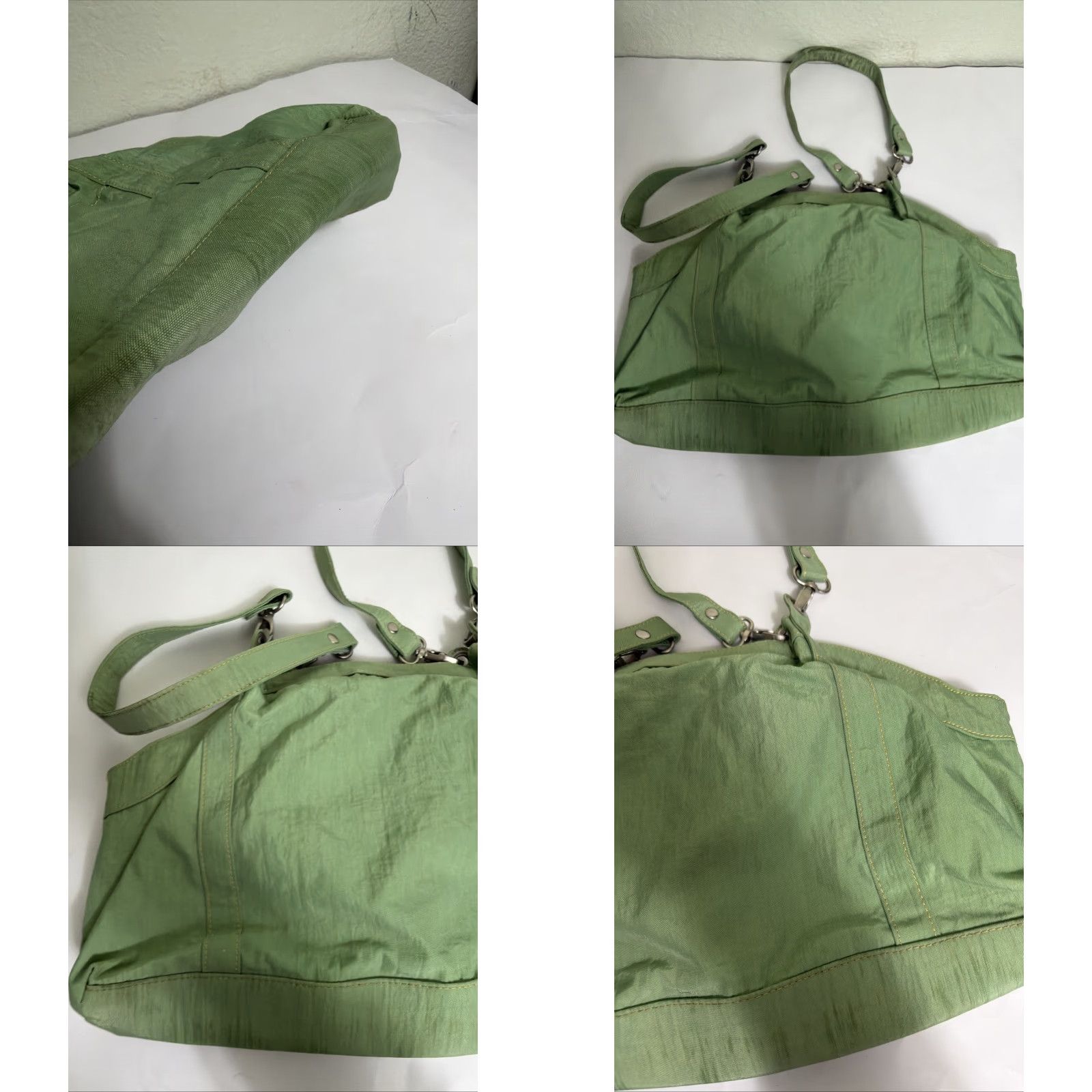 Vintage VINTAGE Baggallini Shoulder Bag Green 15x10x3.5 Stains Size ONE SIZE - 8 Thumbnail
