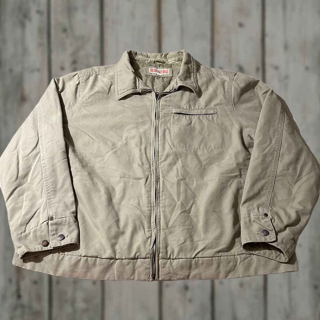 Mossimo VINTAGE Mossimo Detroit Style Workwear Jacket Size XL Cream Bomber Jacket Mens XL Size US XL / EU 56 / 4 - 1 Thumbnail
