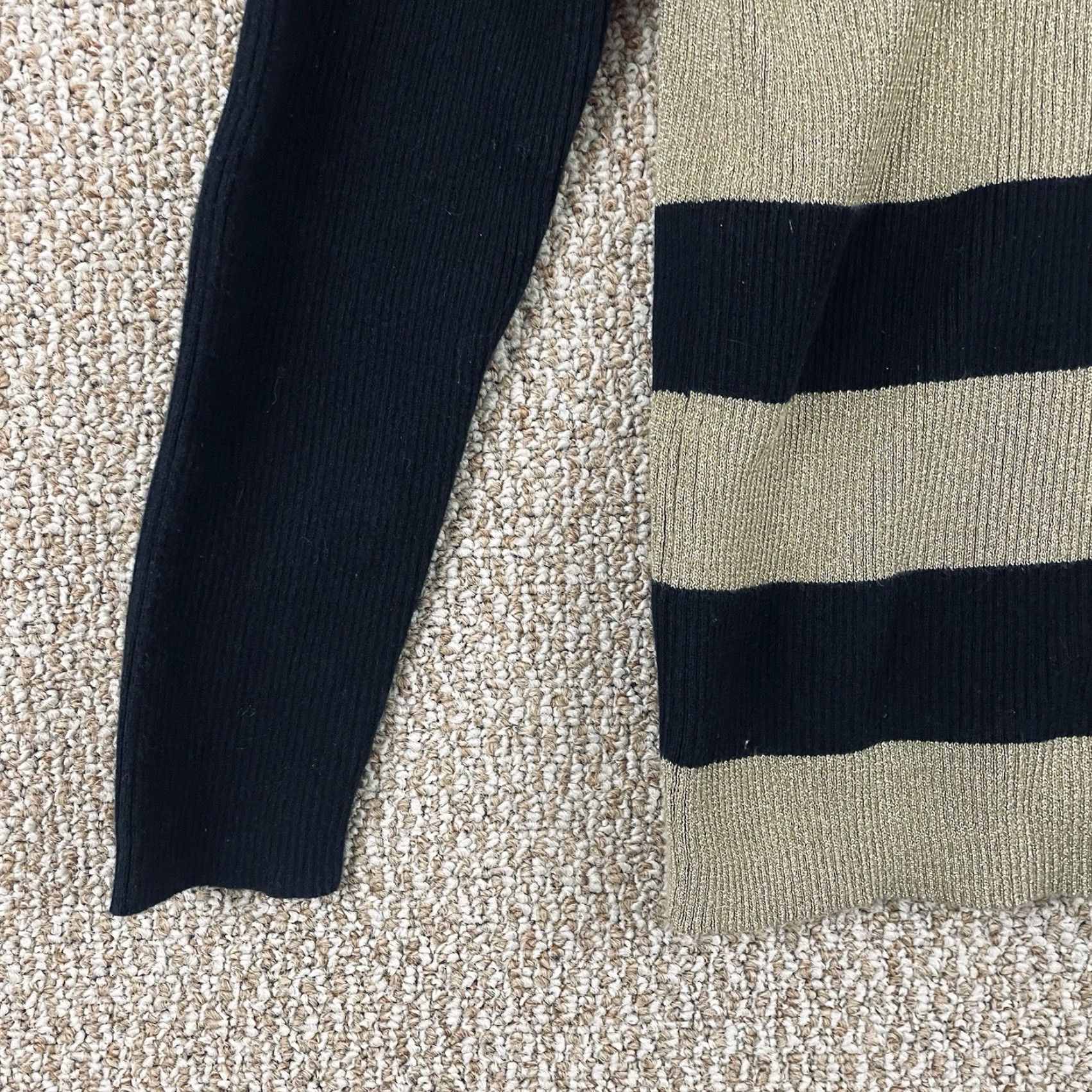Ralph Lauren Ralph Lauren Sweater Women XL Turtleneck Striped Black Cotton Blend Knit Pullover Plus Size Y2K 90s Dark Academia Vintage No Womens A93 Size XL / US 12-14 / IT 48-50 - 6 Thumbnail