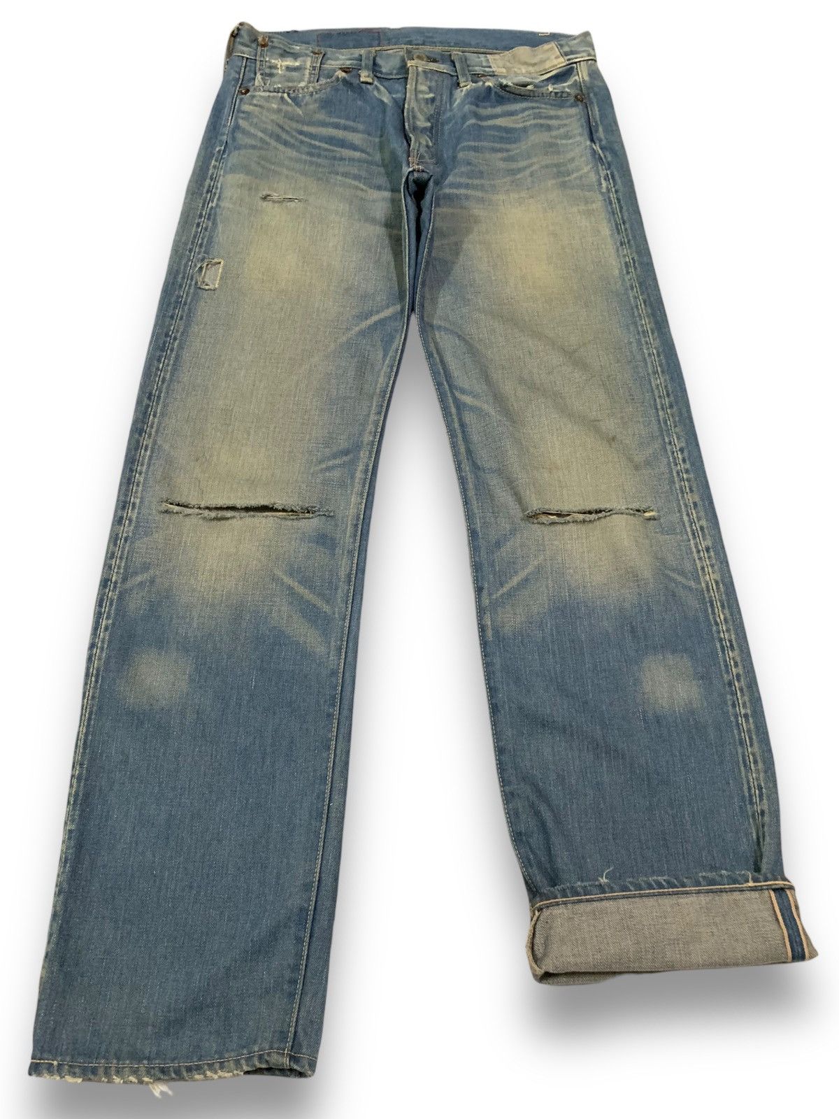 Levi's Vintage 70s Levis 501XX Big E Selvedge Mud Wash Jeans Size US 32 / EU 48 - 1 Thumbnail
