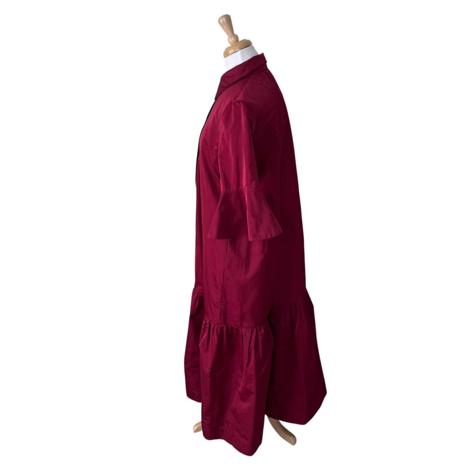 La DoubleJ LaDoubleJ Artemis Fluted-Sleeve Maxi Dress Red Size Small Size S / US 4 / IT 40 - 4 Thumbnail