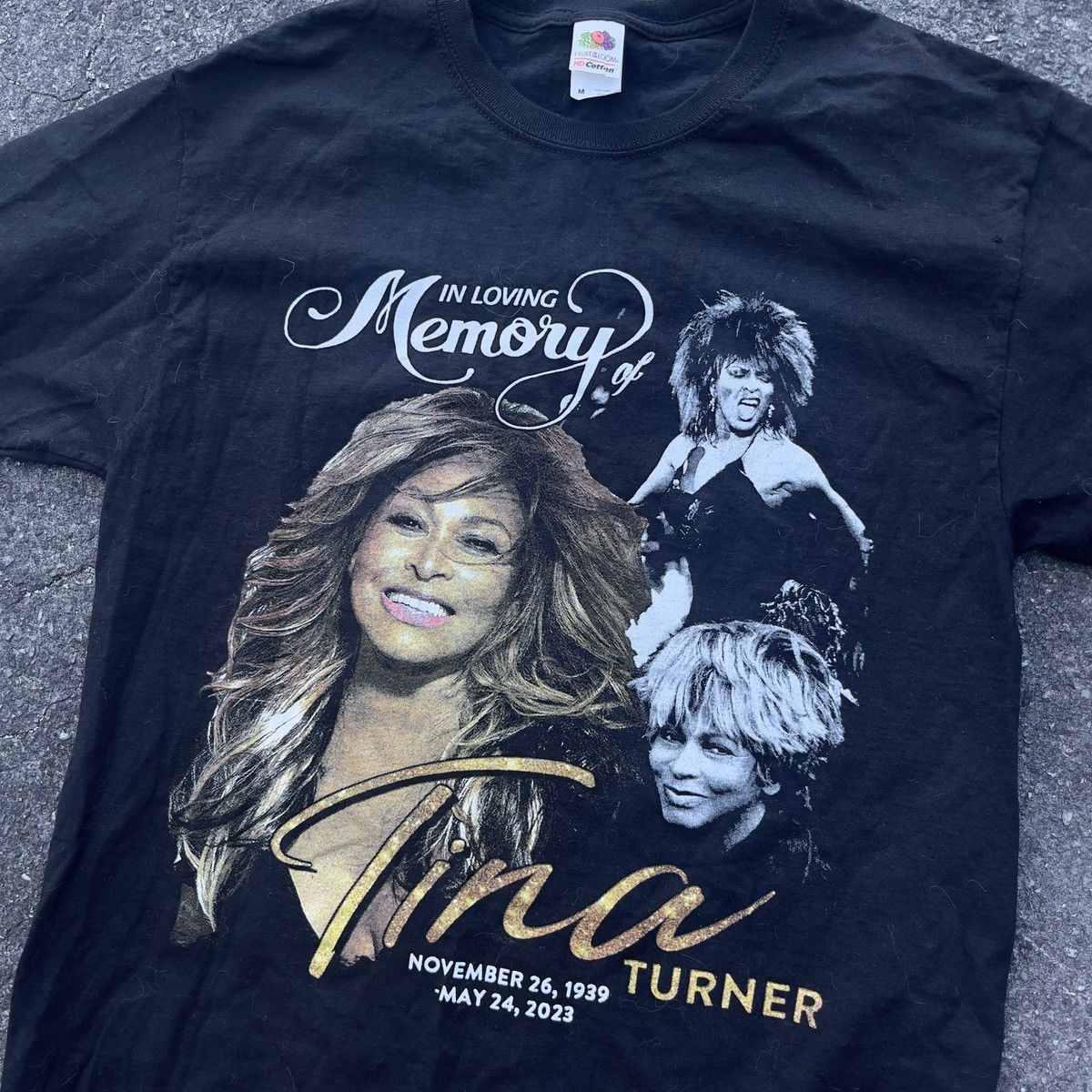 Vintage TINA TURNER Memorial Shirt Size US M / EU 48-50 / 2 - 2 Thumbnail