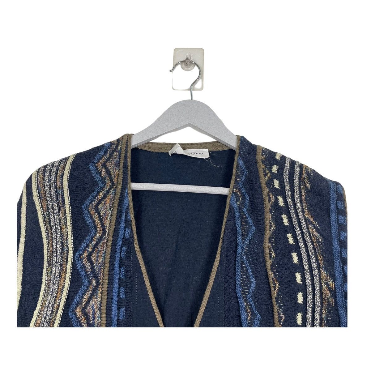 Other × Vintage 💥80s BURANA DUE KNIT VEST COOGI STYLE Size US L / EU 52-54 / 3 - 4 Thumbnail