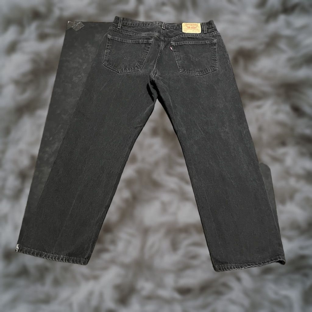 90s LEVI’S silvertab baggy black Vintage 90s Levi's Silvertab RELAXED Jeans Black Button Fly