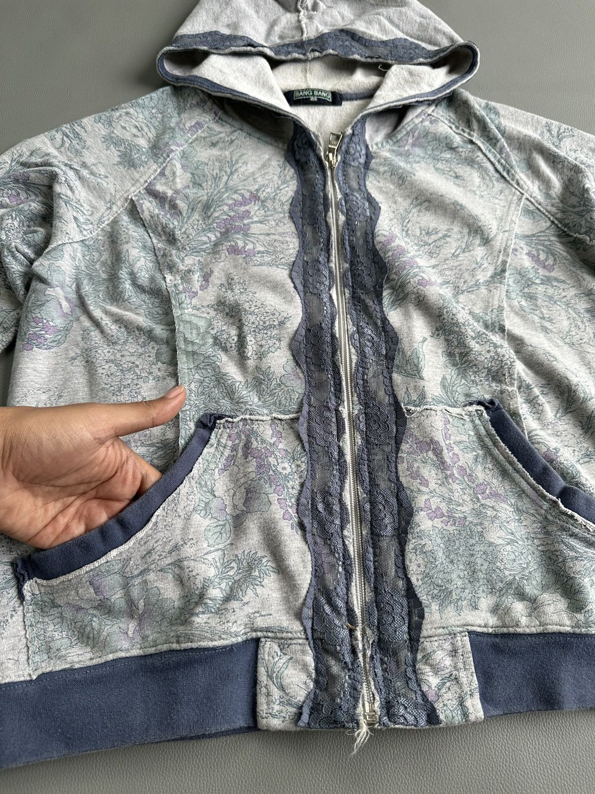 20471120 DISTRESSED UNDEFINED ZIP HOODIE IFSIXWASNINE LGB STYLE BB Size US M / EU 48-50 / 2 - 4 Thumbnail