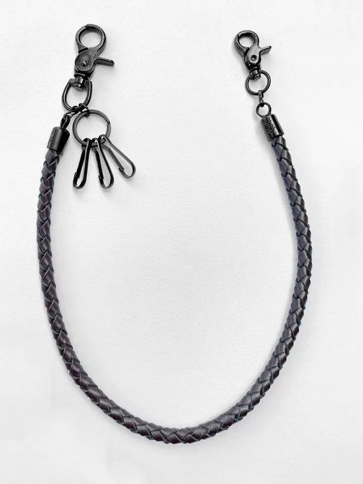 Jewelry Classic Braided Leather Rope Pants Chain Size ONE SIZE - 4 Thumbnail
