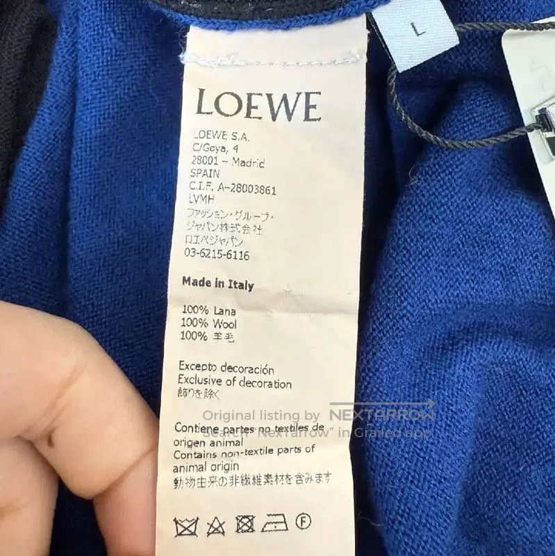 Loewe Loewe Color Block Wool Cardigan for Women . Size L / US 10 / IT 46 - 4 Thumbnail