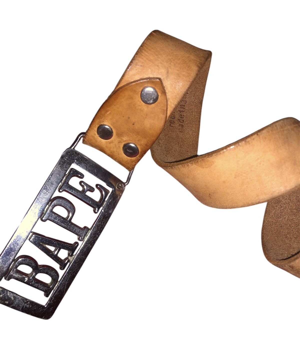 Bape VINTAGE LEATHER BAPE BY A BATHING APE (UNISEX) Size 30 - 8 Thumbnail