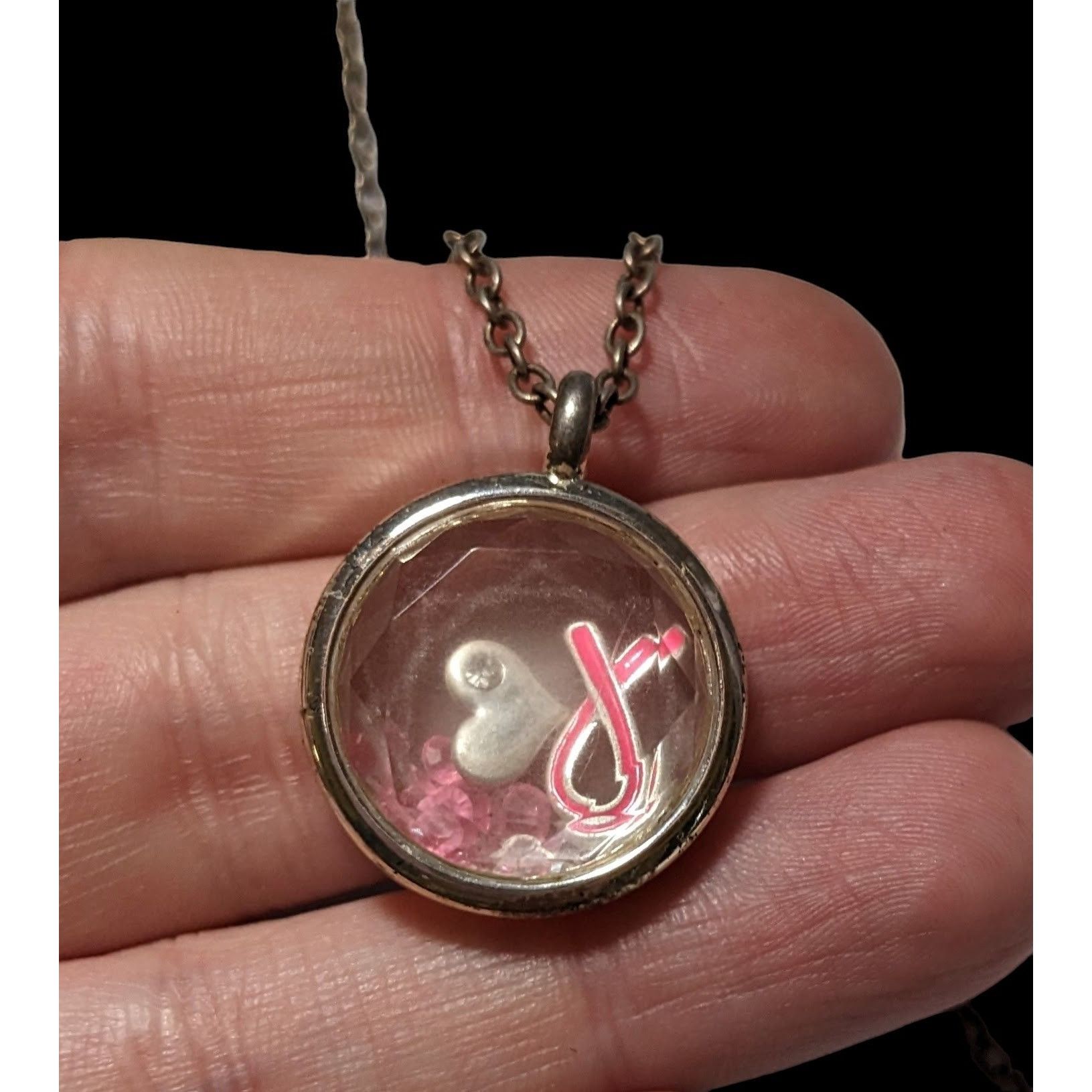Other Avon Breast Cancer Awareness Floating Charm Locket Size ONE SIZE - 3 Thumbnail