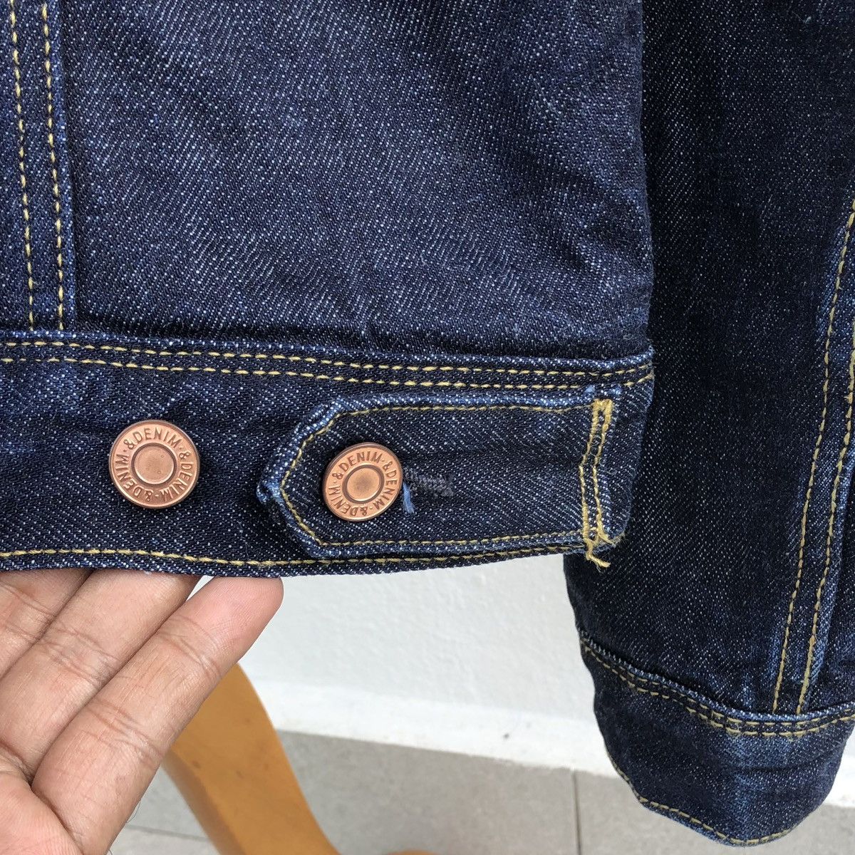 Japanese Brand H&M Sherpa Trucker Denim Jacket Size US M / EU 48-50 / 2 - 13 Thumbnail