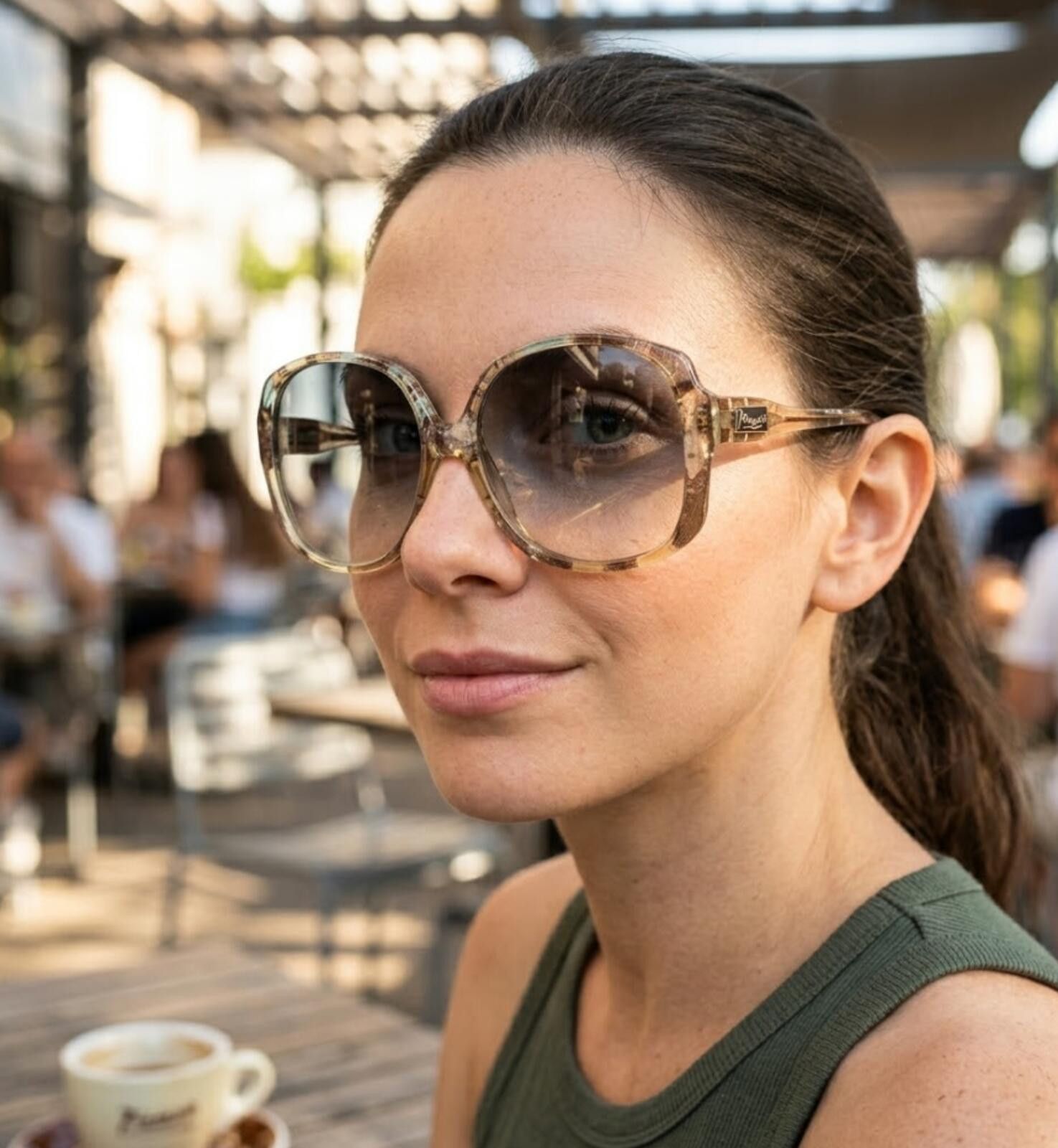 Paloma Picasso Picasso NR 1 Women Sunglasses Italy | Patterned Oversize Size ONE SIZE - 12 Thumbnail