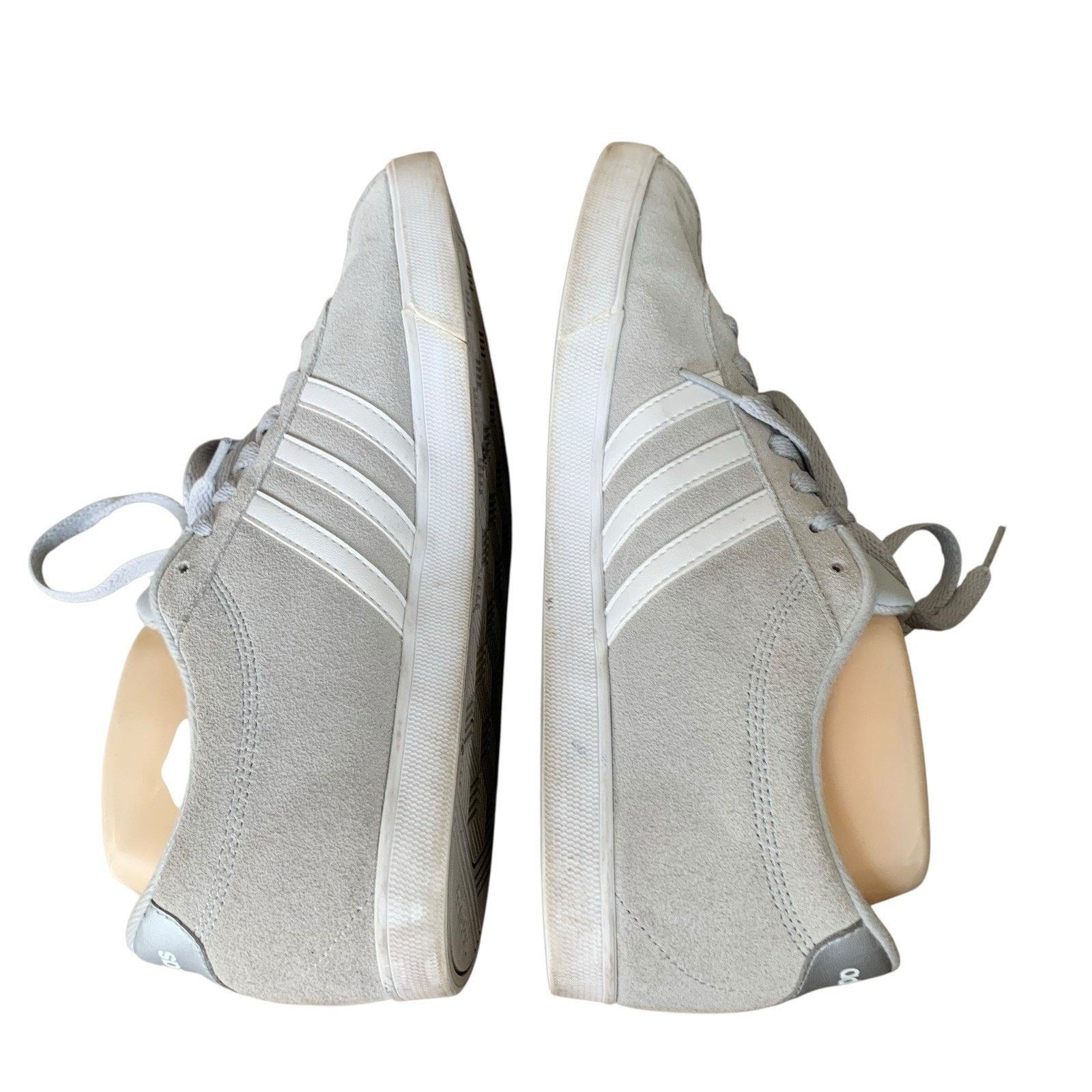 Adidas Adidas VL Court 3.0 Mens Suede Sneakers Shoes Low Top Gray Size US 11 / EU 44 - 6 Thumbnail