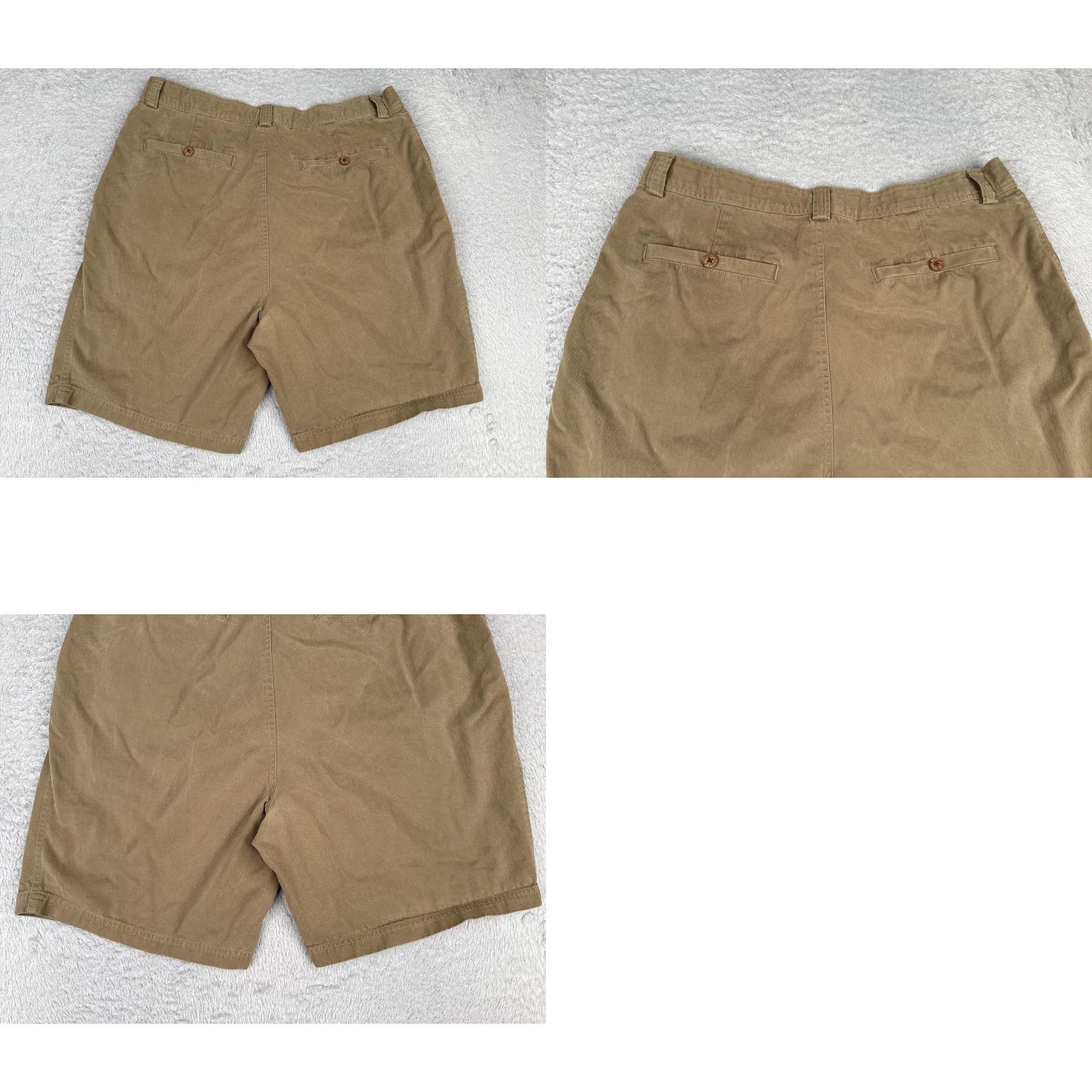 Tommy Bahama Tommy Bahama Shorts Mens 36 Khaki Relax Pleated Chino Zip Fly Map Lining Resort Size US 38 / EU 54 - 9 Thumbnail