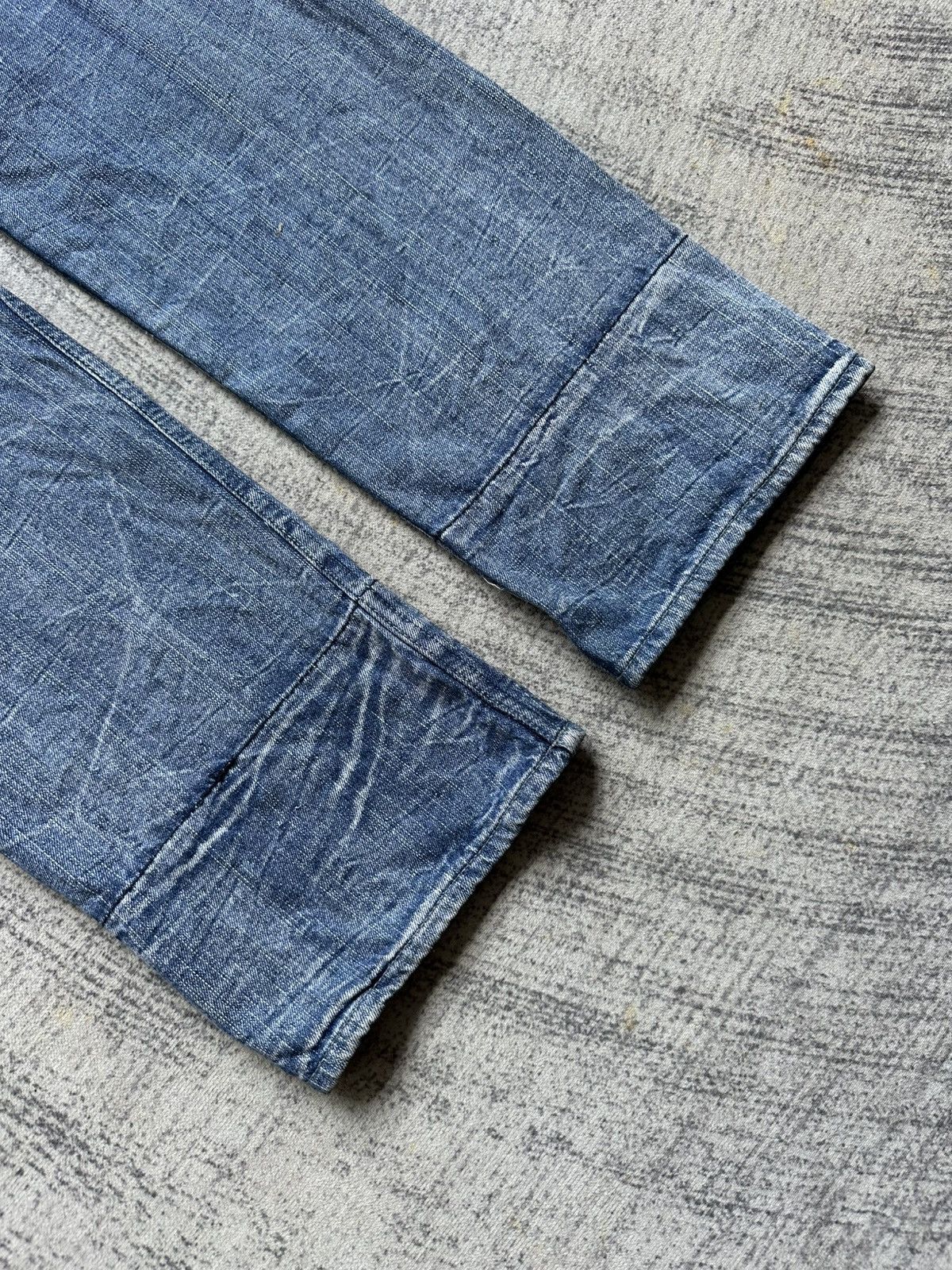Japanese Brand Vintage Double Waist Wild Life Wash Jeans Size US 34 / EU 50 - 13 Thumbnail