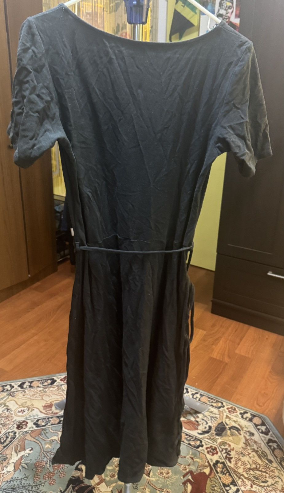 Vince VINCE BLACK COTTON DRESS L Size L / US 10 / IT 46 - 4 Thumbnail
