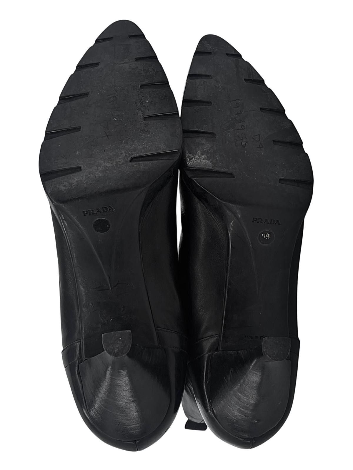 Prada Stivaletti Prada neri in pelle con tacco kitten heel – TG 39 Size US 9 / IT 39 - 12 Thumbnail