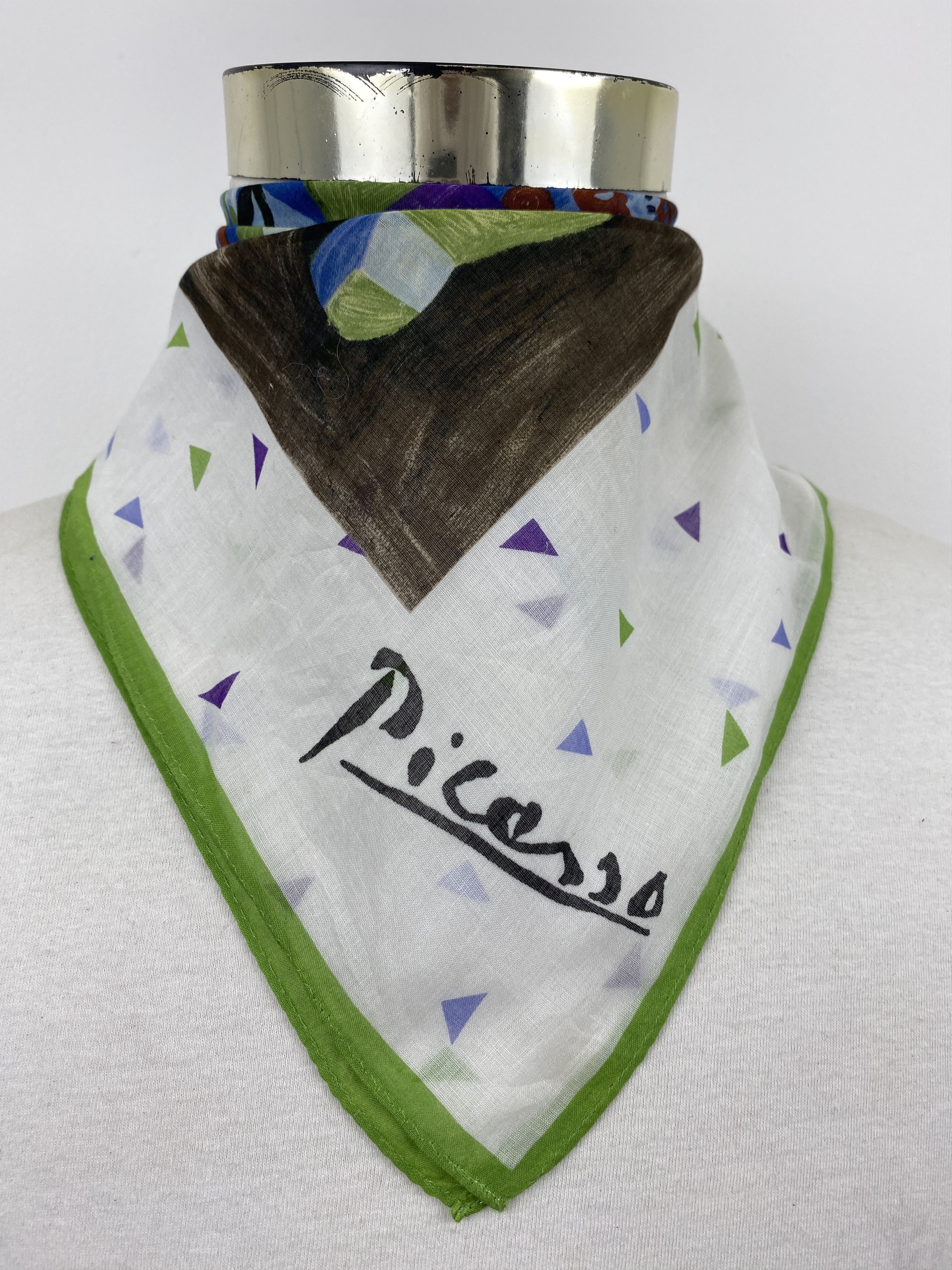 Vintage Picasso Art Bandana Handkerchief Neckerchief HKC0730 Size ONE SIZE - 3 Thumbnail
