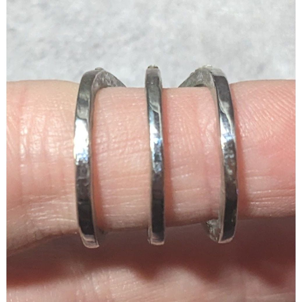 Other Elegant Glam Rhinestone Silver Tone Triple Crossover Ring Si Size ONE SIZE - 12 Thumbnail