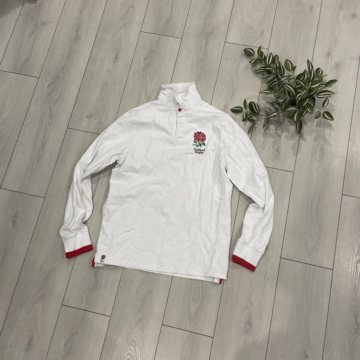Vintage Vintage Blokecore rose England 02 Rugby Longsleeve Polo Size US XL / EU 56 / 4 - 1 Thumbnail