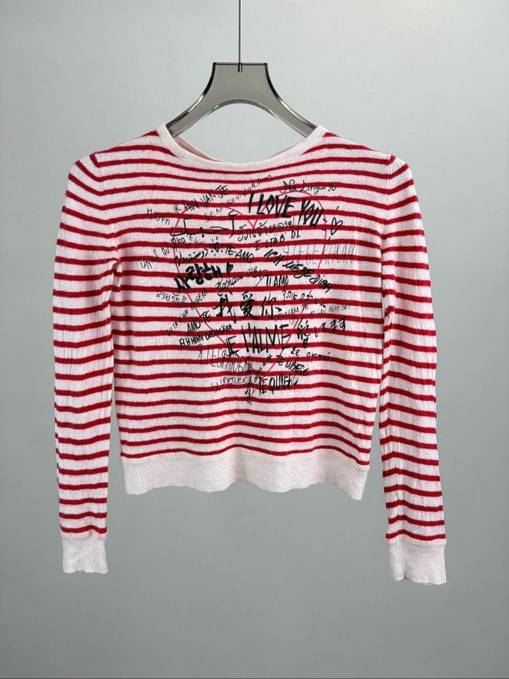 Dior Dior I Love You Striped Sweater Size FR 34 Size XS / US 0-2 / IT 36-38 - 1 Thumbnail