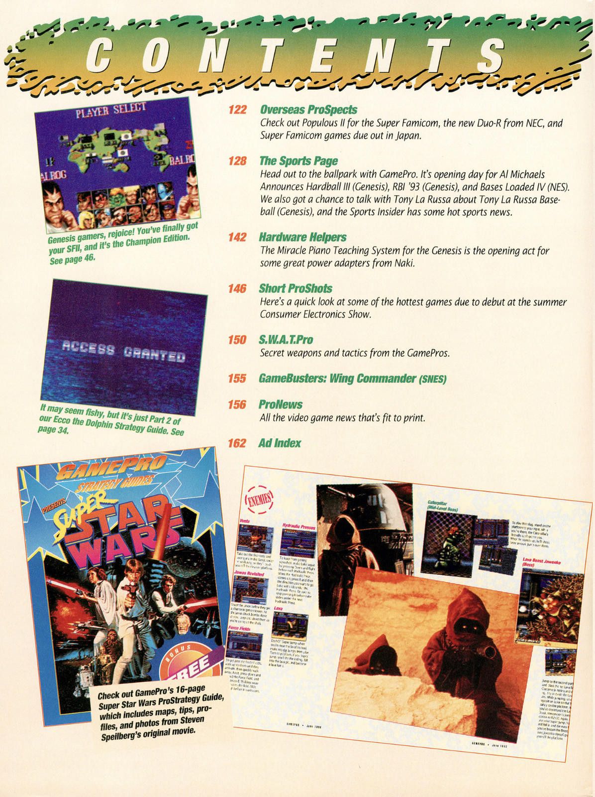 Designer Vtg GamePro Magazine 1993 Yoshi's Cookie Star Wars SFII Size ONE SIZE - 3 Thumbnail