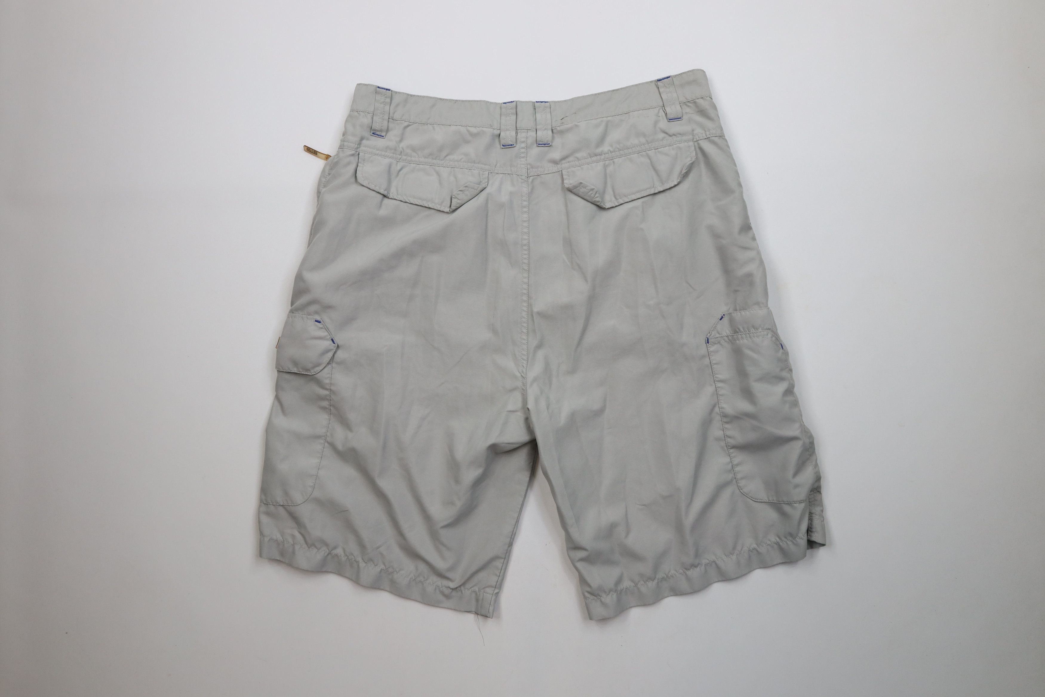 Vintage Vintage 90s Streetwear Fit Microfiber Cargo Shorts Gray Size US 38 / EU 54 - 11 Thumbnail