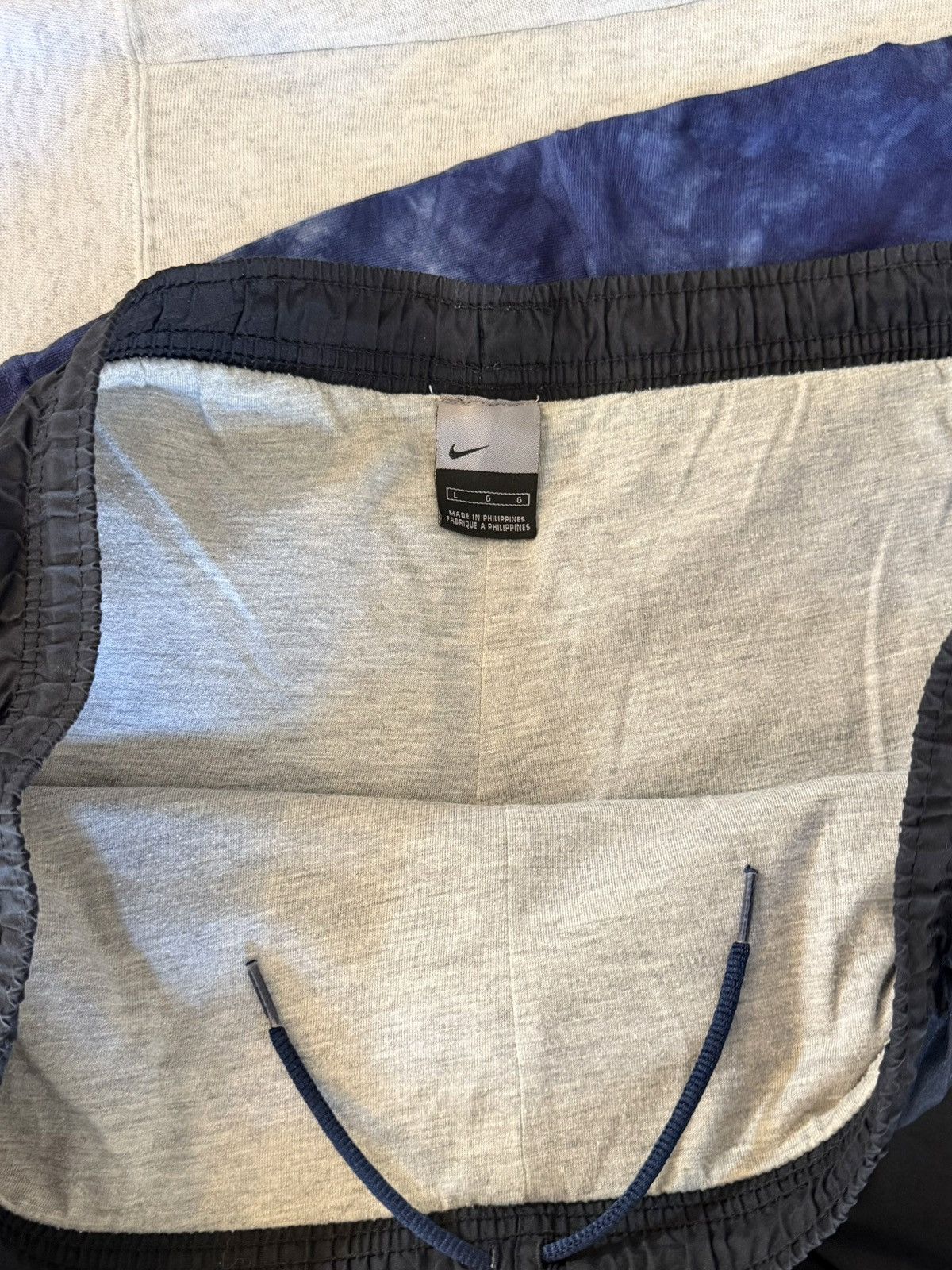 Nike vtg y2k nike baggy blue nylon track pants 40x31 Size US 40 / EU 56 - 7 Thumbnail