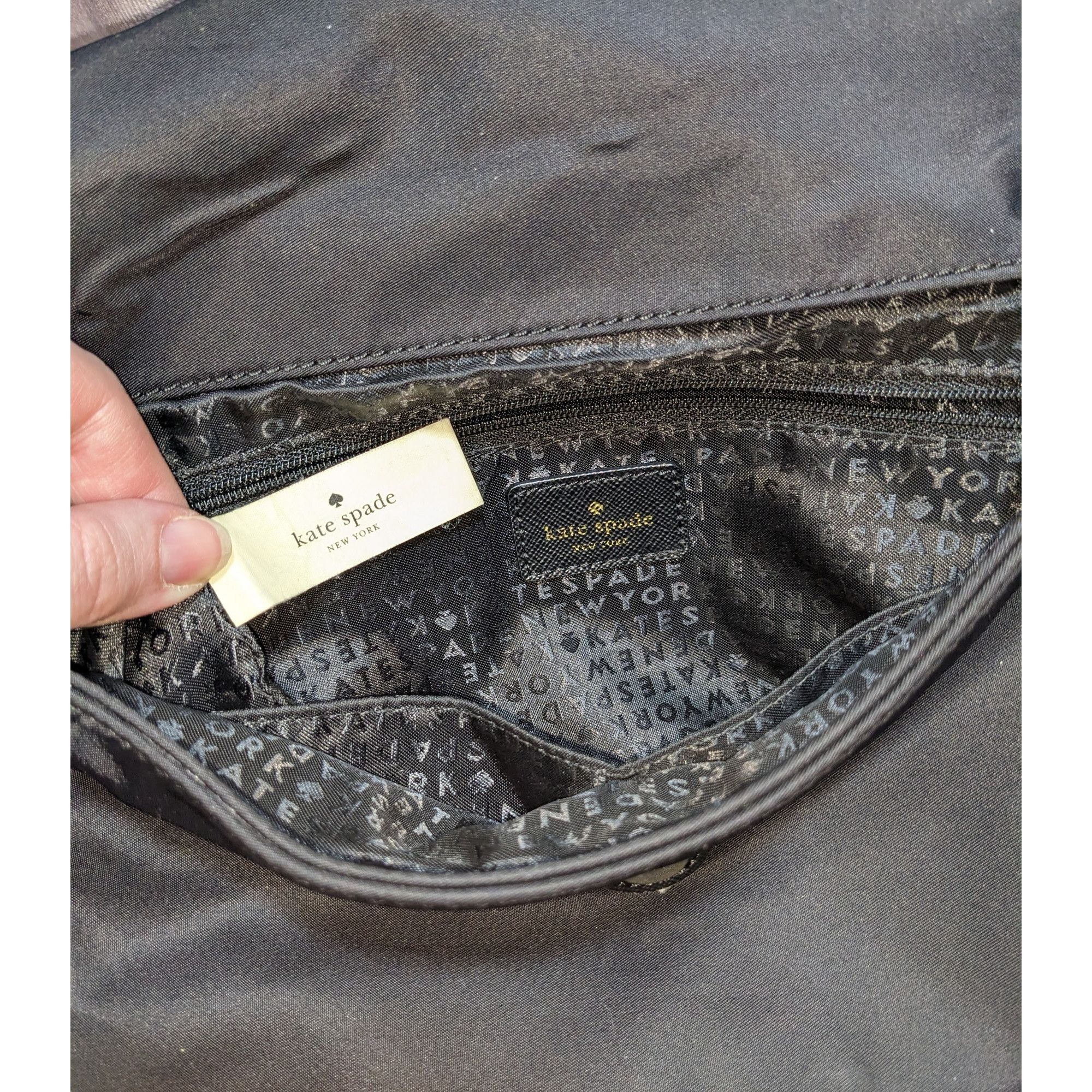 Kate Spade Kate Spade Wilson Road Black Nylon Fold-Over Satchel Size ONE SIZE - 7 Thumbnail