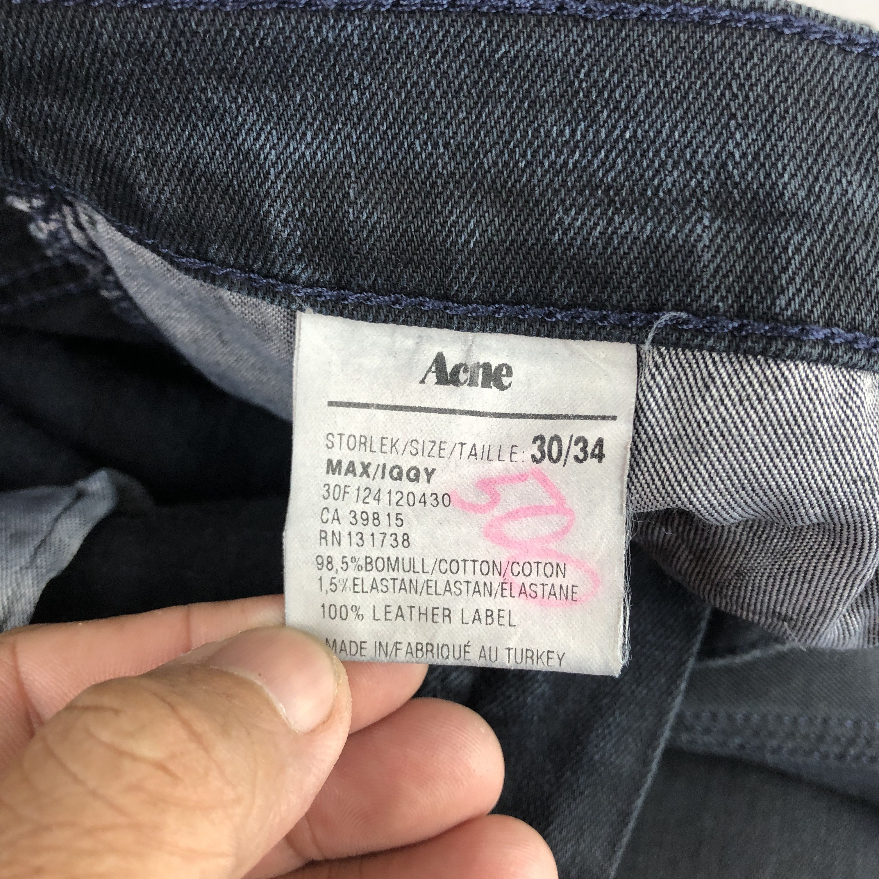 Acne Studios Vintage Acne Studio Jeans Skinny Denim - GF30272 Size 26" / US 2 / IT 38 - 10 Thumbnail