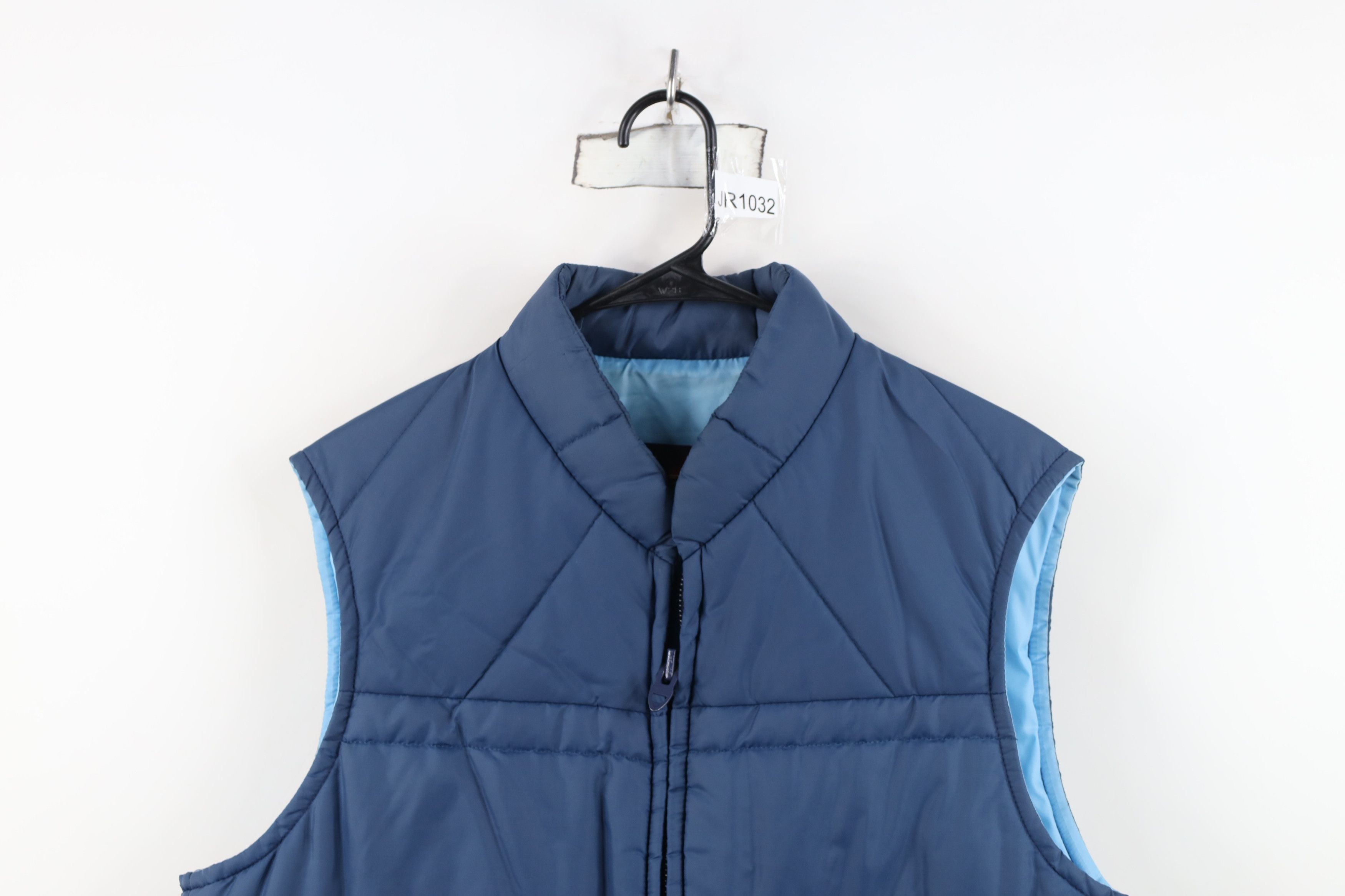 Vintage Vintage 70s Streetwear Full Zip Puffer Vest Jacket Blue Size US L / EU 52-54 / 3 - 2 Thumbnail
