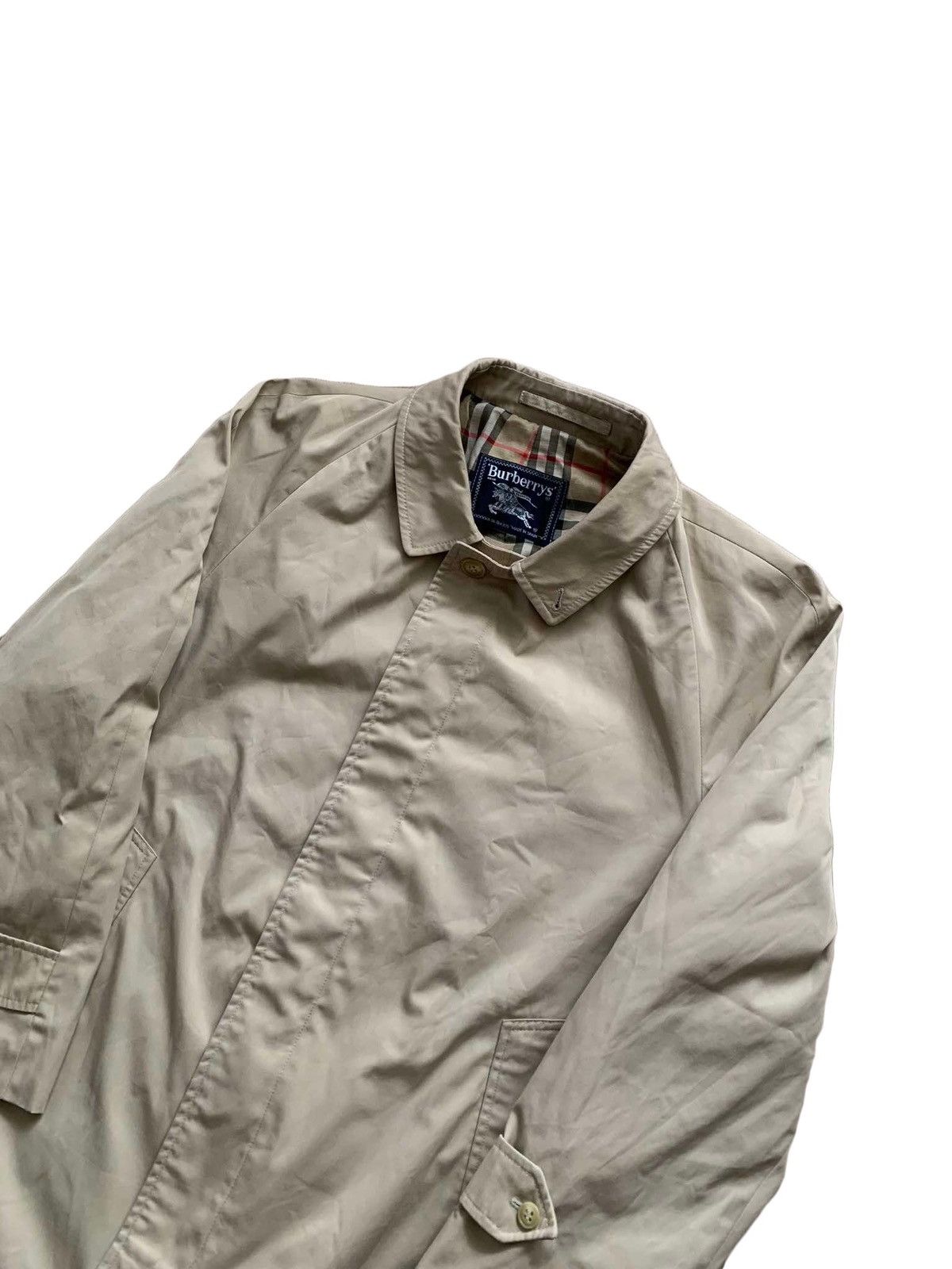 Burberry × Vintage Burberry's Vintage Brown Beige Nova Check Trench Coat Size US L / EU 52-54 / 3 - 2 Thumbnail