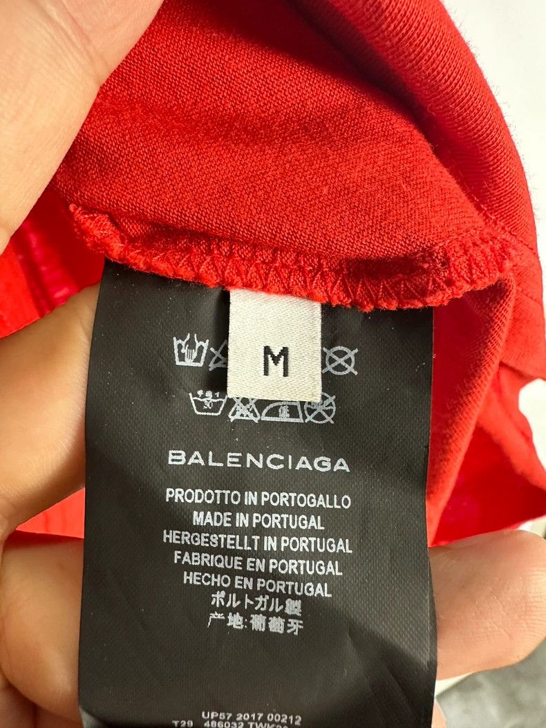 Balenciaga Balenciaga 17FW Classic Coke wave retro Logo short sleeve Size US M / EU 48-50 / 2 - 6 Thumbnail