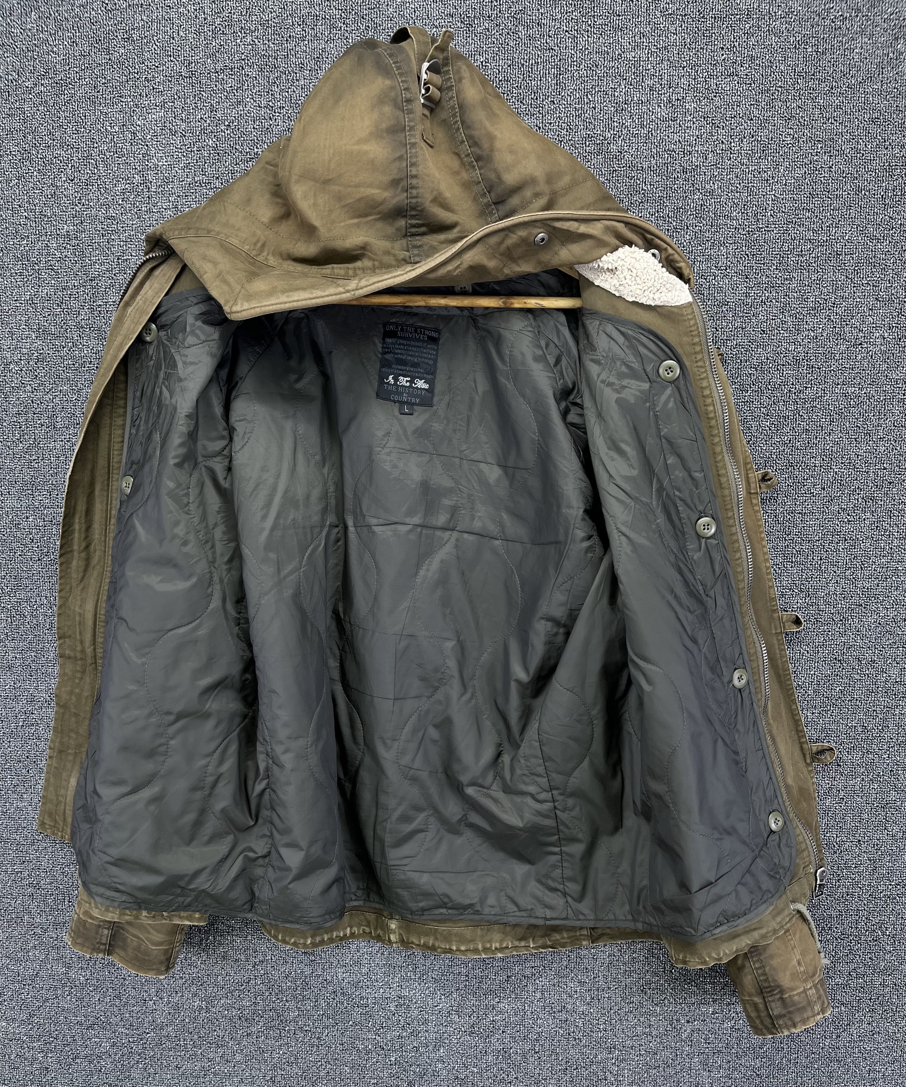 In The Attic Vintage In the Attic Hooded Rare Zip Up Jacket Size L / US 10 / IT 46 - 6 Thumbnail