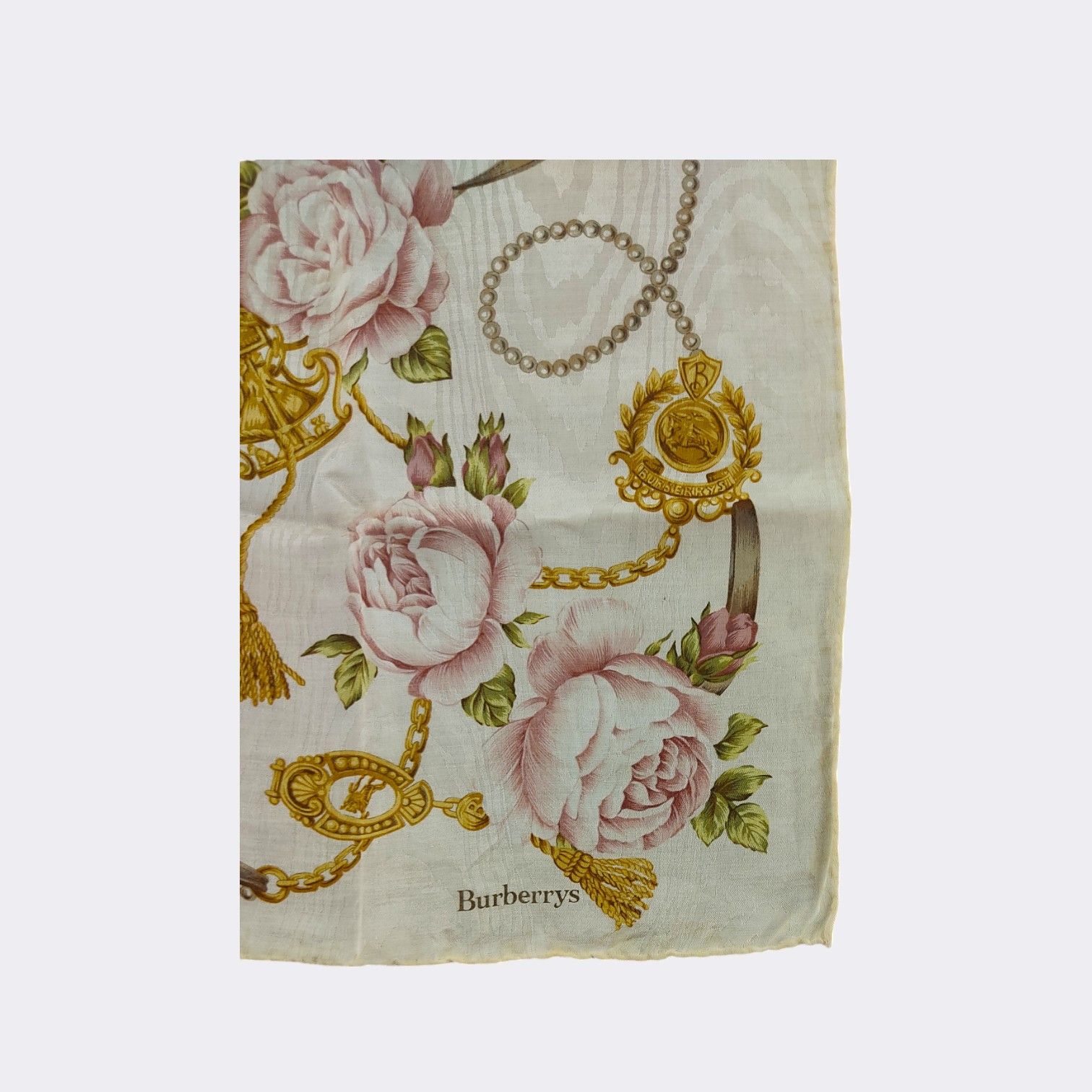 Burberry Vintage Burberrys Handkerchief Neckerchief Bandana H094G Size ONE SIZE - 3 Thumbnail