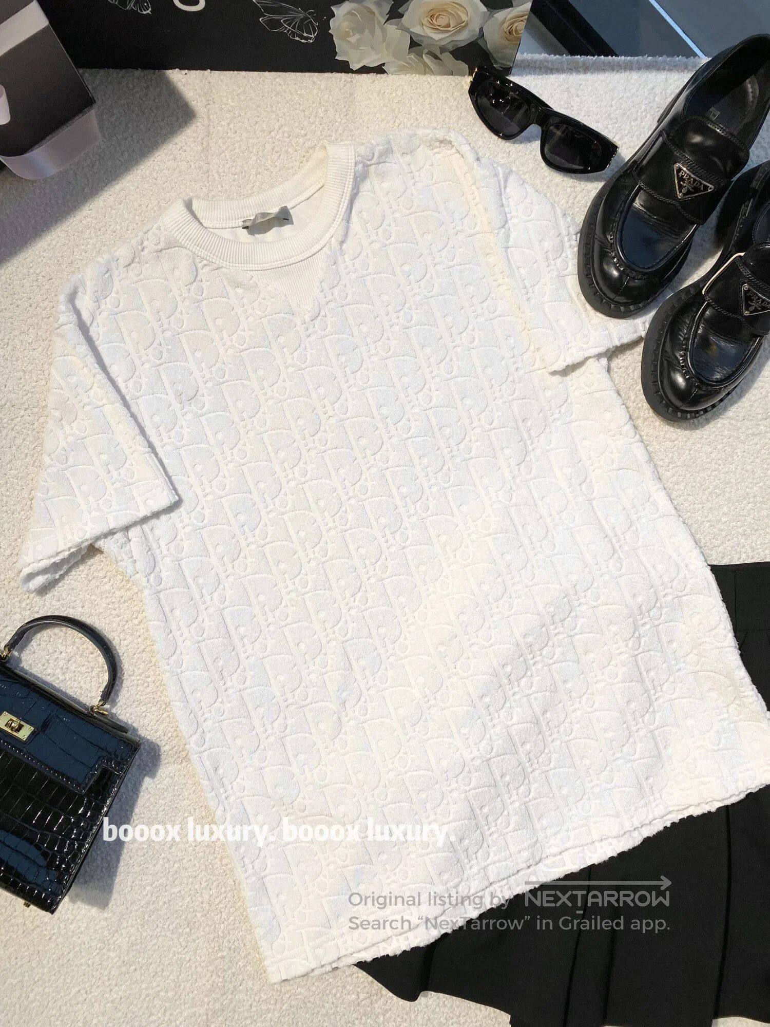 Dior Dior Full of logo towel short sleeves| Size S / US 4 / IT 40 - 1 Thumbnail