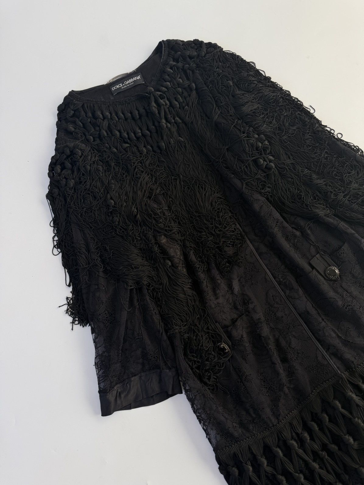 Dolce & Gabbana Museum Piece Dolce & Gabanna Fringe Dress Size S / US 4 / IT 40 - 4 Thumbnail