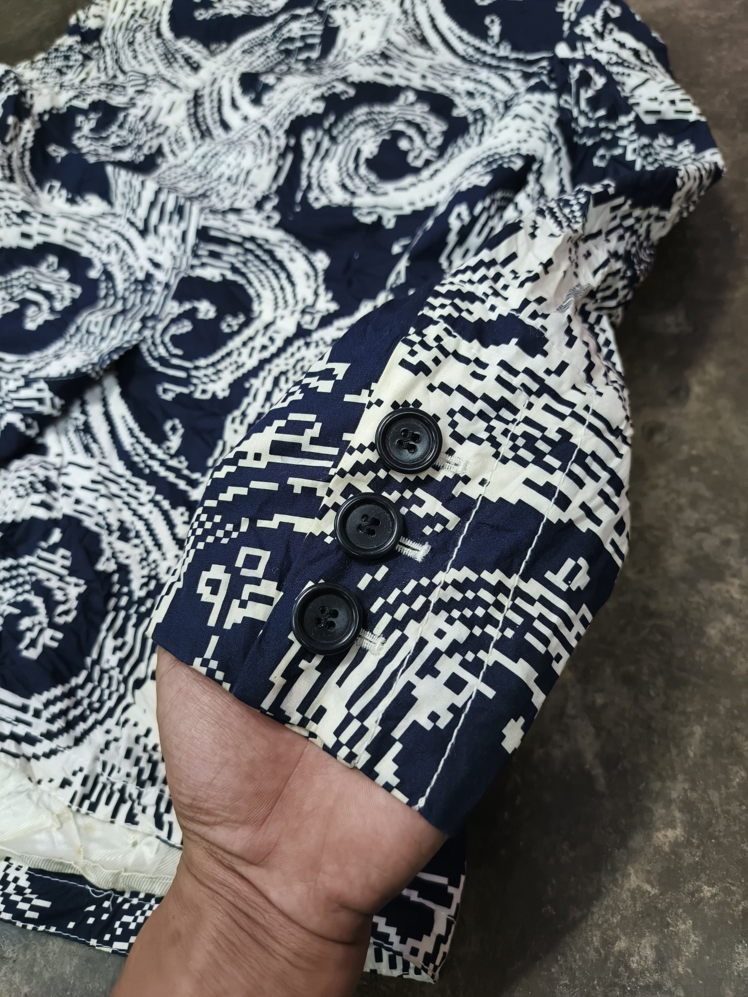 Dirk Bikkembergs Dirk Bikkembers Paisley Print Jacket Coat Size L / US 10 / IT 46 - 8 Thumbnail