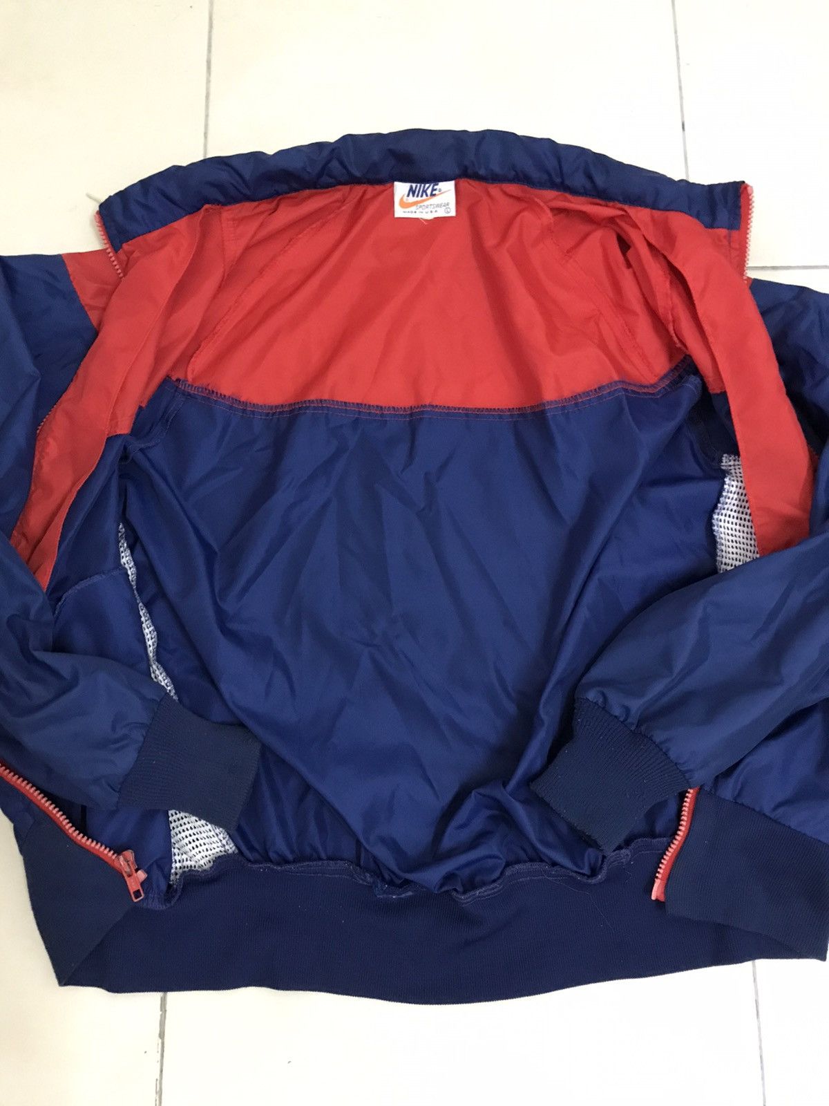 Nike × Vintage Nike Windbreaker Hooded Jacket Made in USA Size US M / EU 48-50 / 2 - 8 Thumbnail