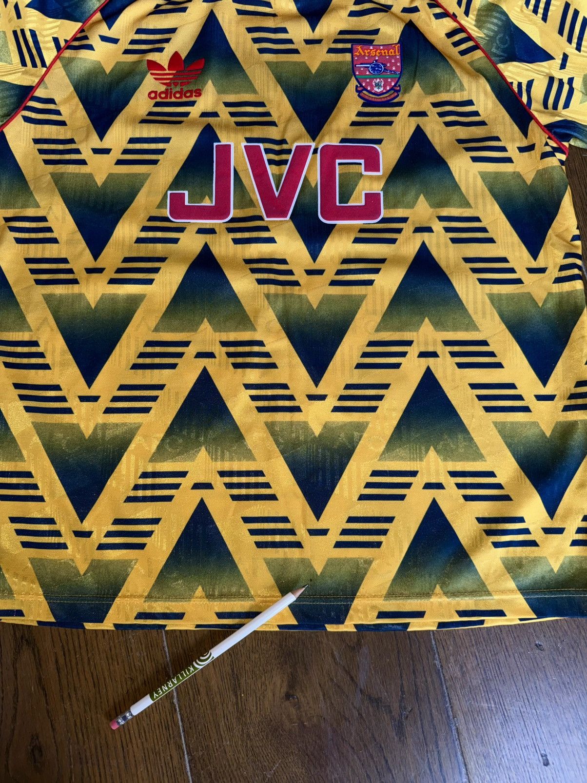 Adidas Adidas Arsenal jersey 1991/1993 Away Bruised Banana Size US M / EU 48-50 / 2 - 8 Thumbnail