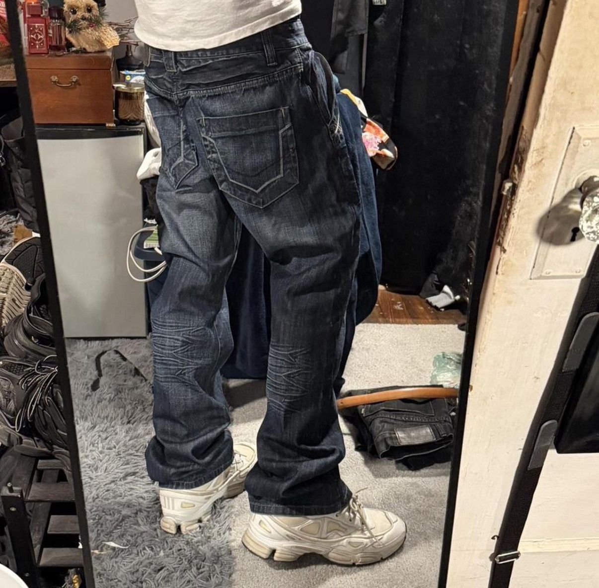 Other Raw Denim Y2k Baggy Jeans Size US 31 - 1 Thumbnail