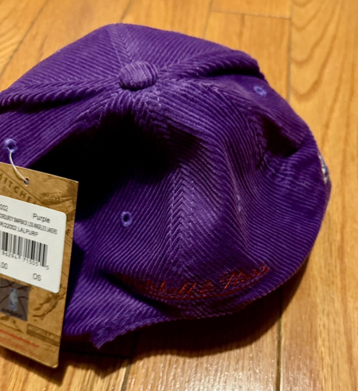 Mitchell & Ness Lakers, Kurt Rambis Mitchell Ness snapback corduroy Size ONE SIZE - 4 Thumbnail