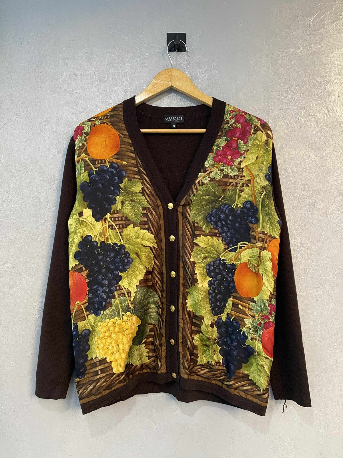 Gucci GUCCI Botanical Vineyard Knit Cardigan Size US M / EU 48-50 / 2 - 1 Thumbnail