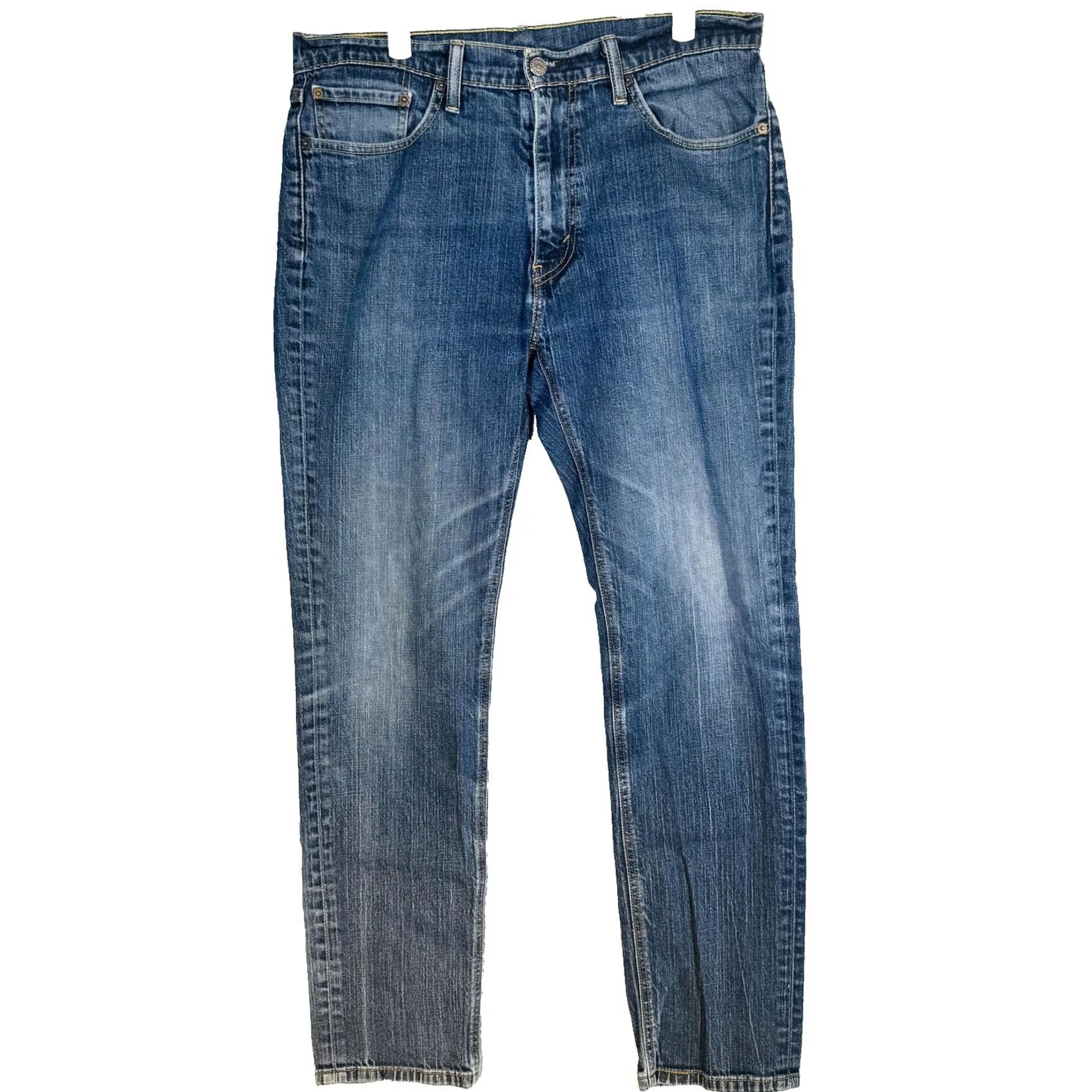 Levi's Levi's Jeans S40175 Slim Tapered 36x34 Blue Medium Wash Denim Zip Fly Mens Size US 36 / EU 52 - 5 Thumbnail