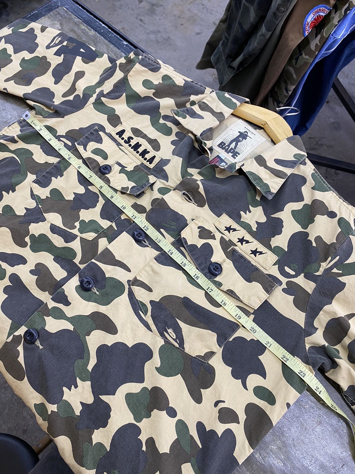 Bape × Vintage 1st bape military camo shirt a s n k a Size US M / EU 48-50 / 2 - 15 Thumbnail