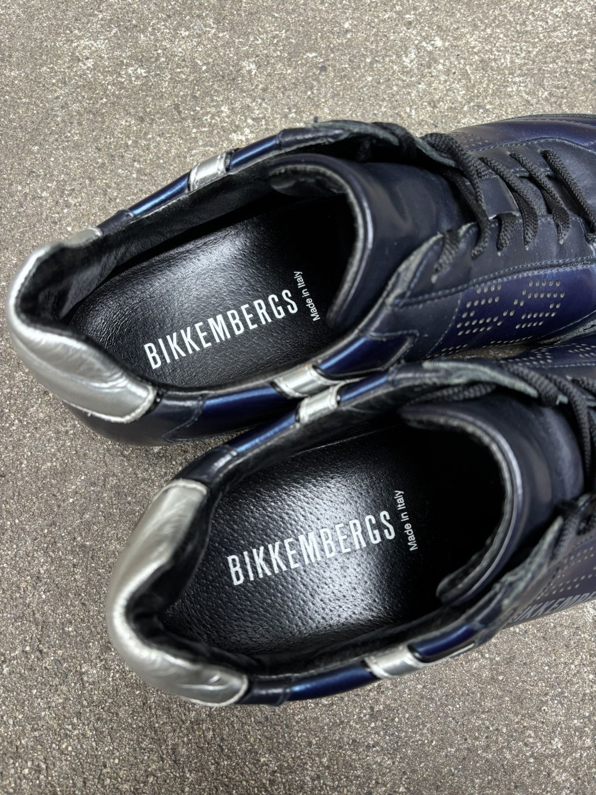 Dirk Bikkembergs Vintage Dirk Bikkembergs navy blue and silver trainers Size US 8 / EU 41 - 7 Thumbnail